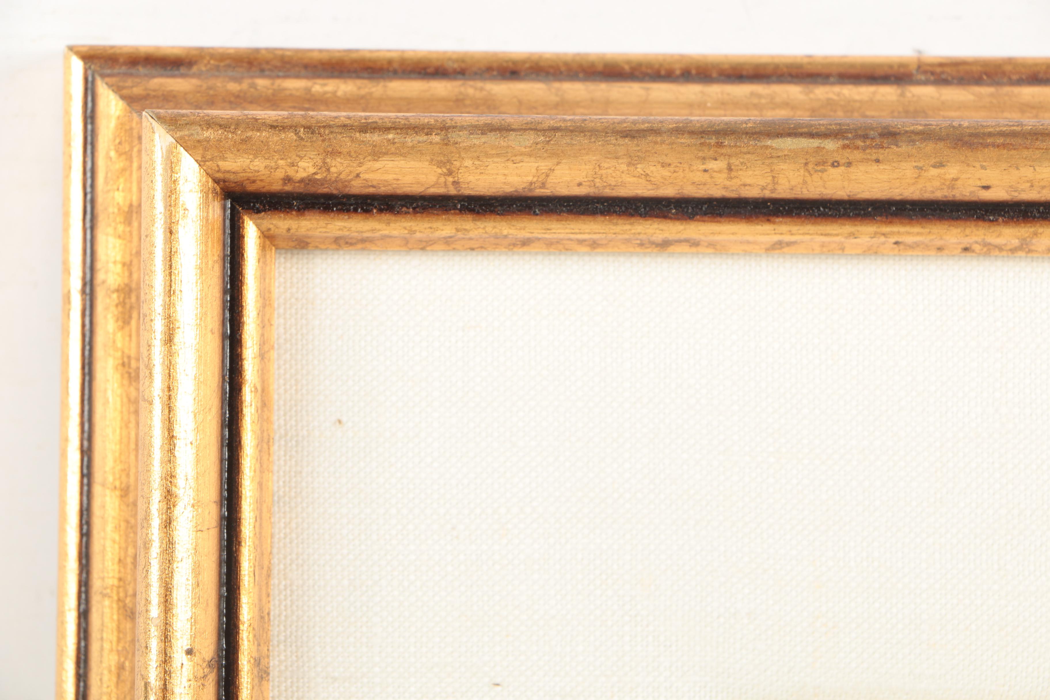 Dorothy Mould Oil on Canvas Painting of a Cottage Garden by the Sea