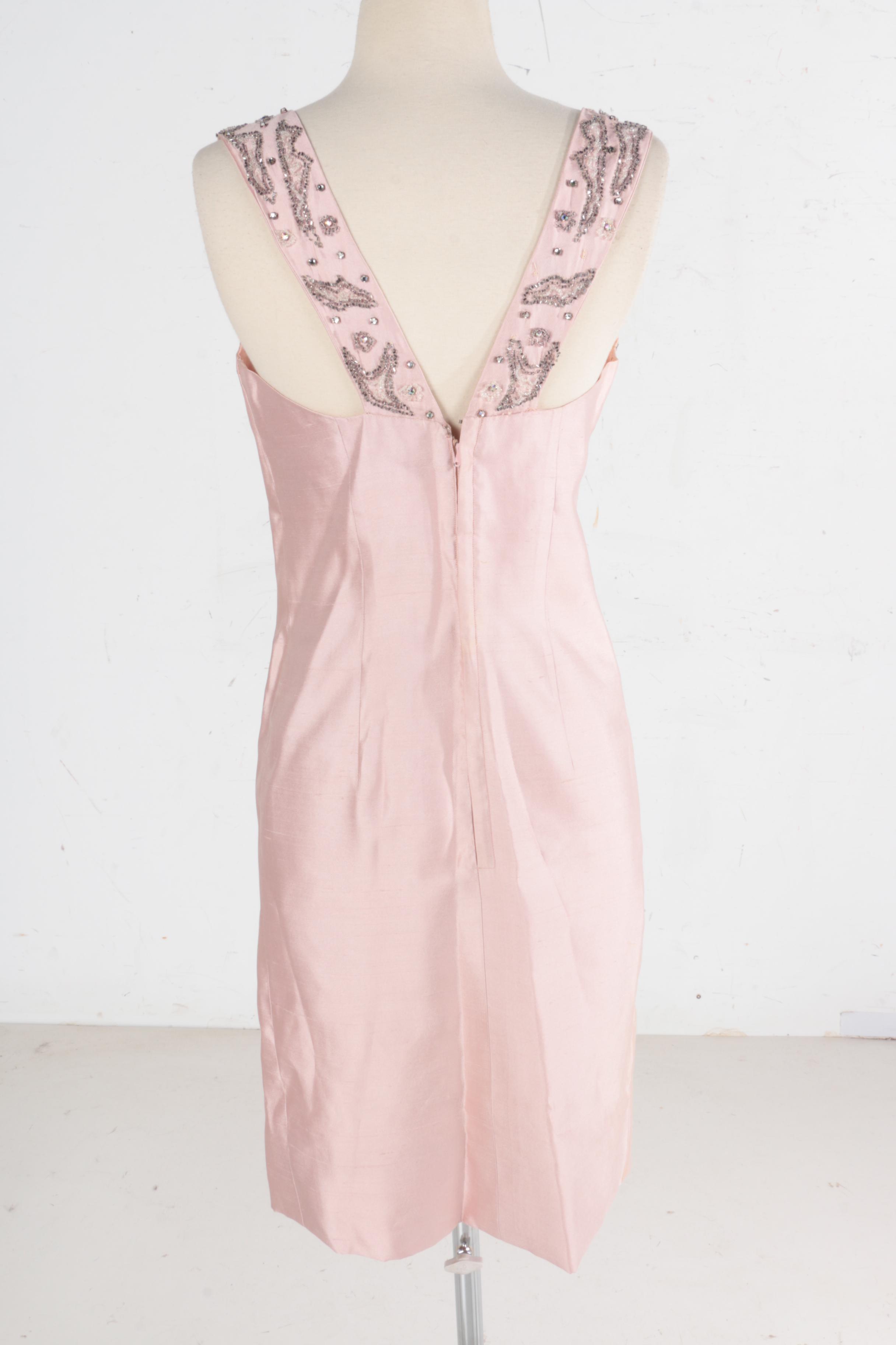 1950s and 60s Pink Satin Dresses and Jacket