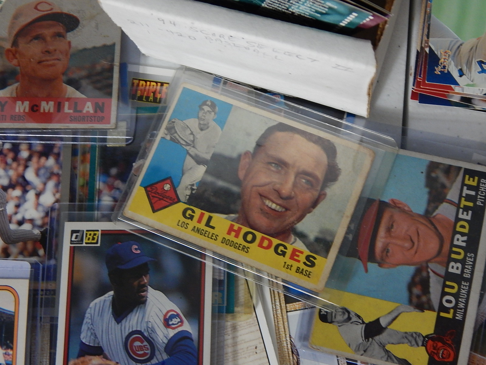 Assortment of Baseball Cards from 1950s to 1990s