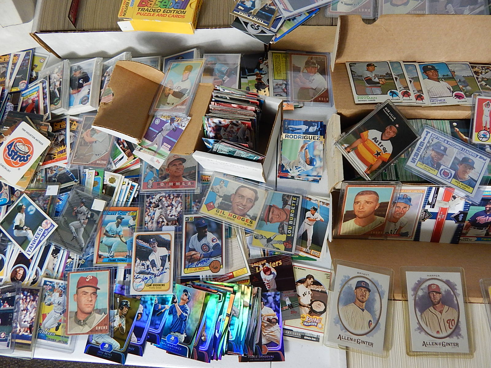Assortment of Baseball Cards from 1950s to 1990s