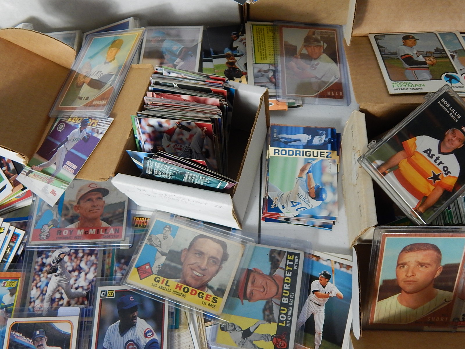 Assortment of Baseball Cards from 1950s to 1990s