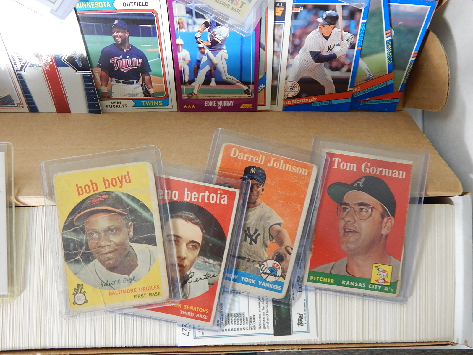 Assortment of Baseball Cards from 1950s to 1990s