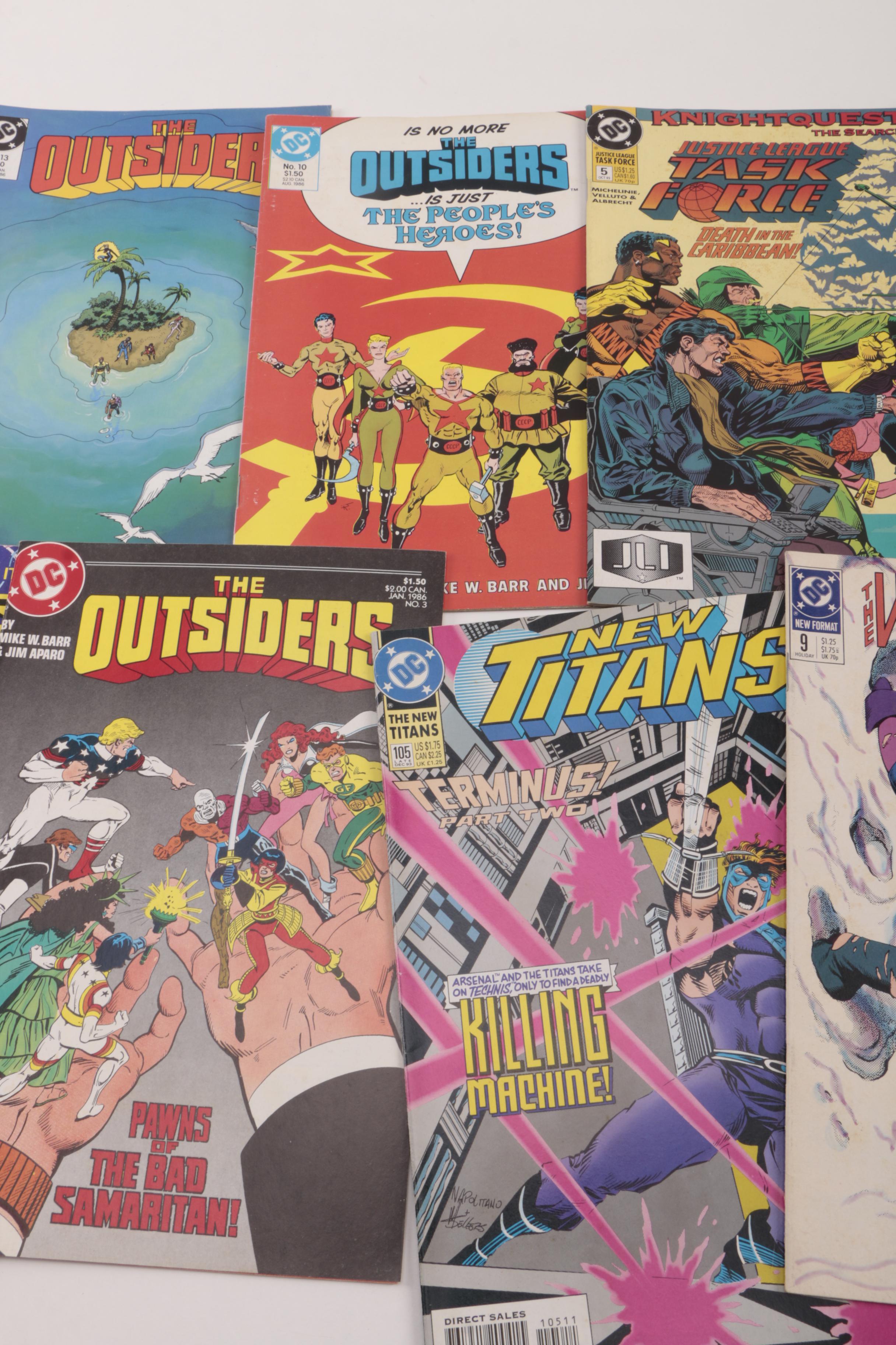 DC Comics Including "Team Titans" and "Outsiders"
