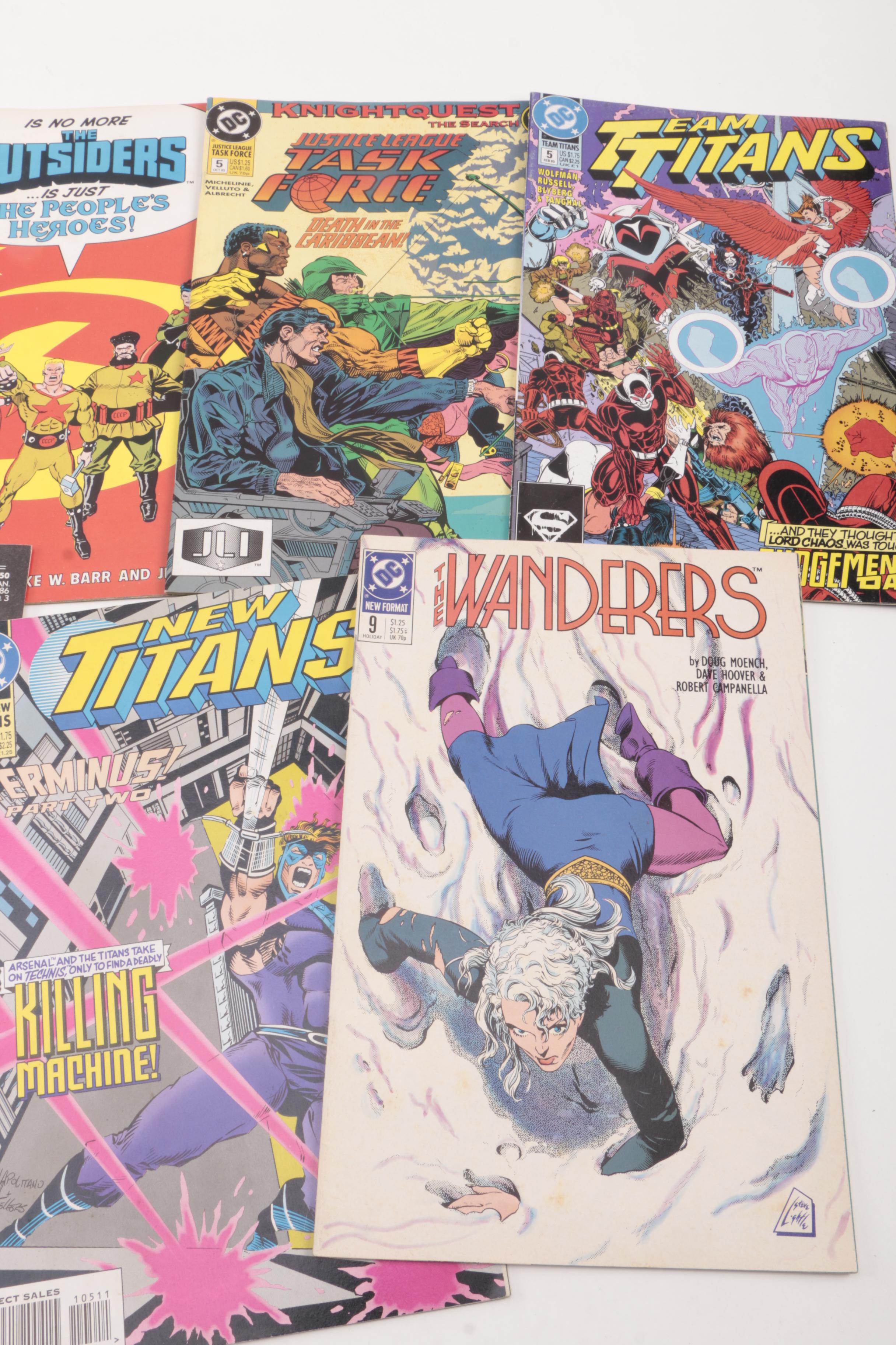 DC Comics Including "Team Titans" and "Outsiders"
