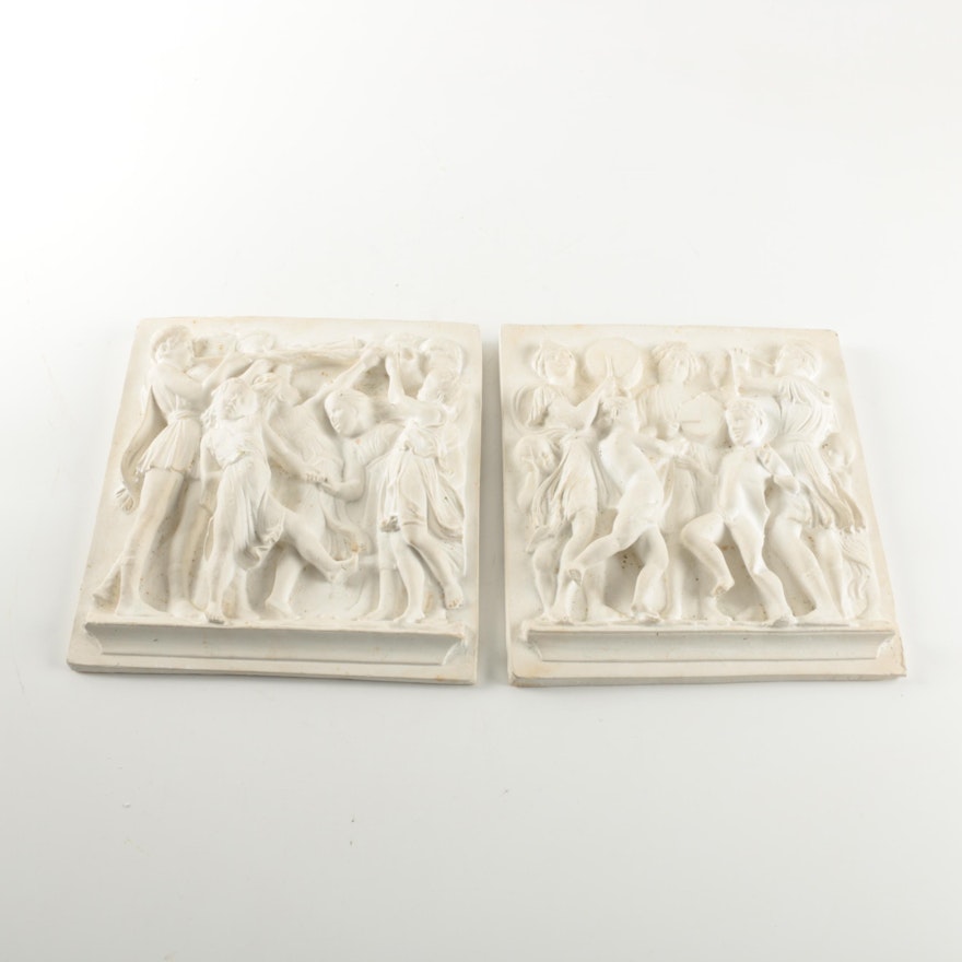 Two-Piece Relief Ceramic Wall Hangings