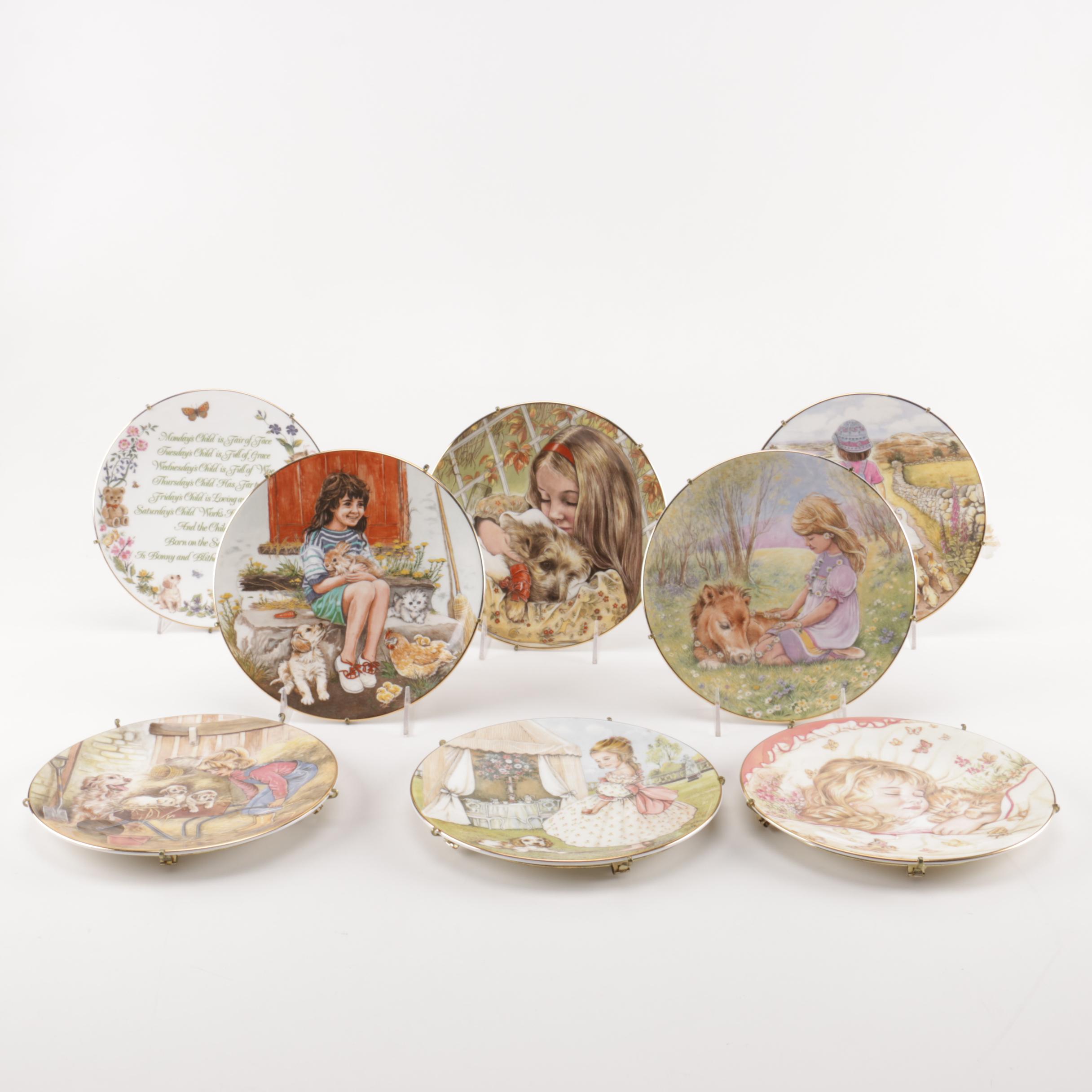 Selection of Royal Worcester "A Child's Blessing" Decorative Plates