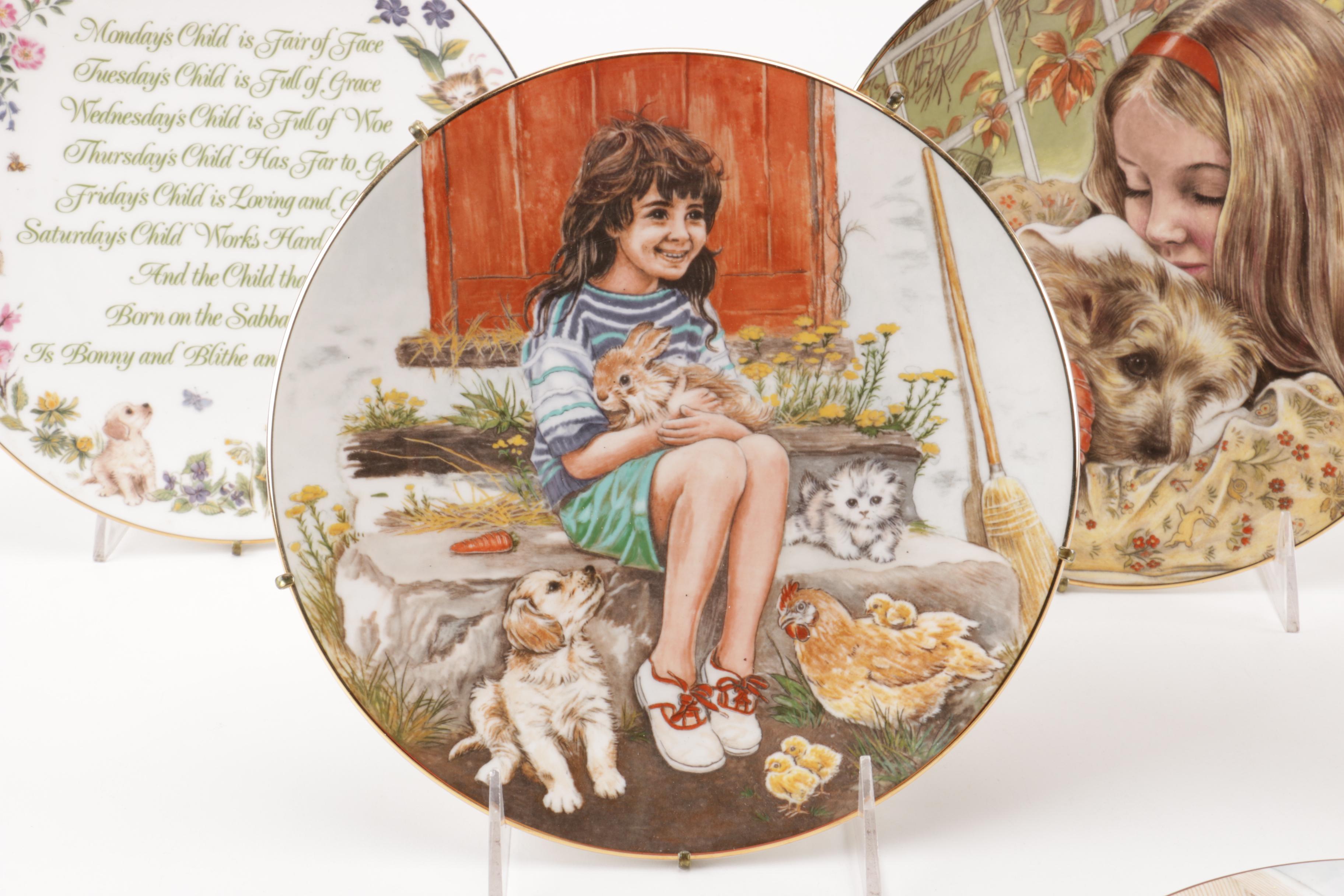 Selection of Royal Worcester "A Child's Blessing" Decorative Plates