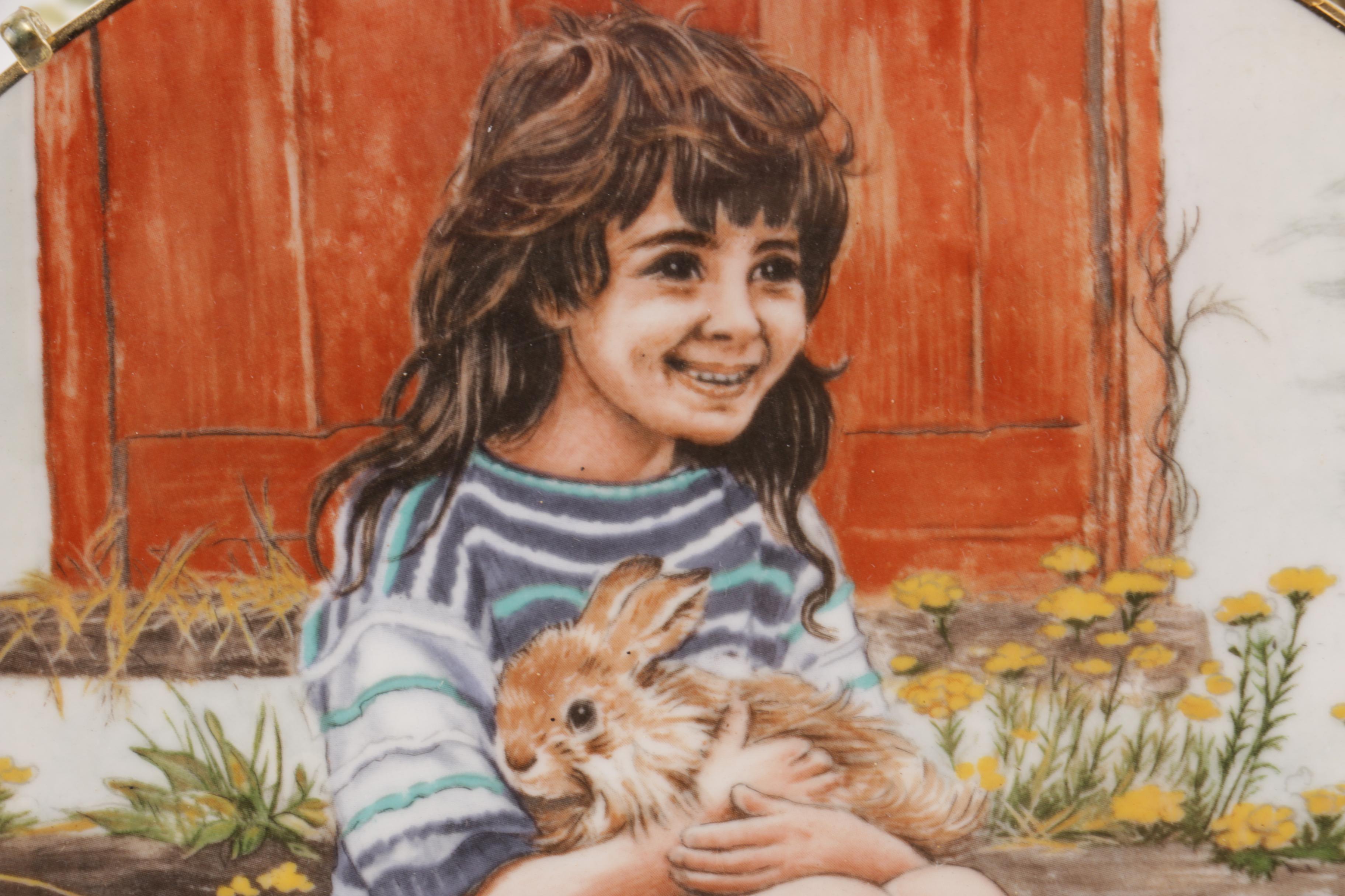 Selection of Royal Worcester "A Child's Blessing" Decorative Plates