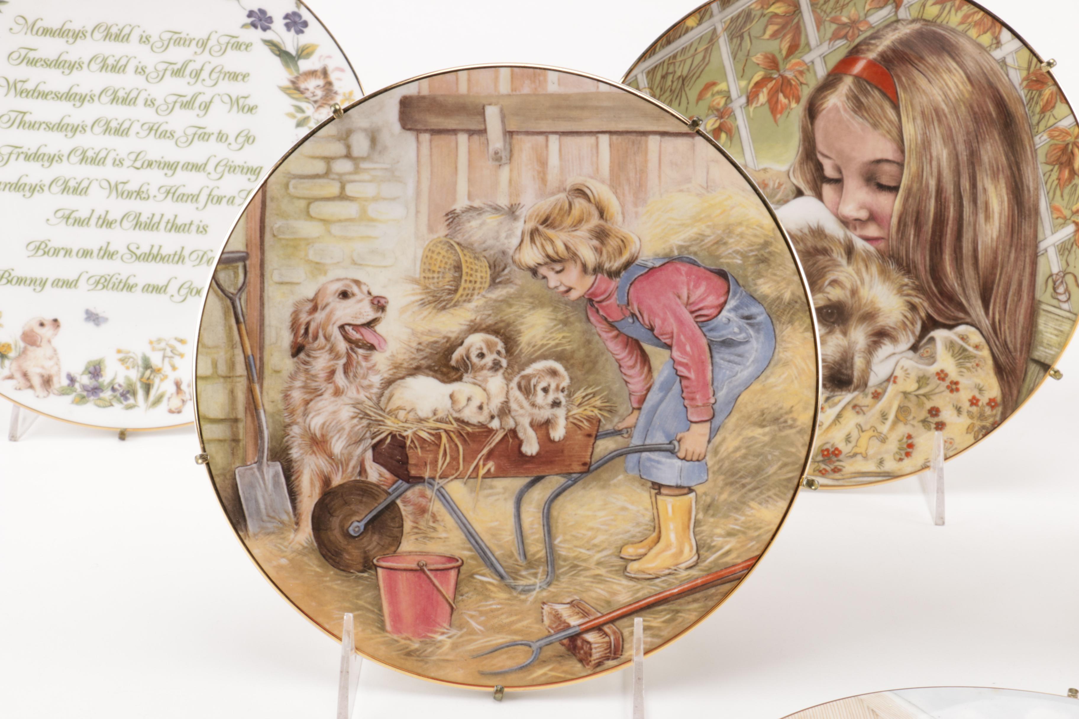Selection of Royal Worcester "A Child's Blessing" Decorative Plates