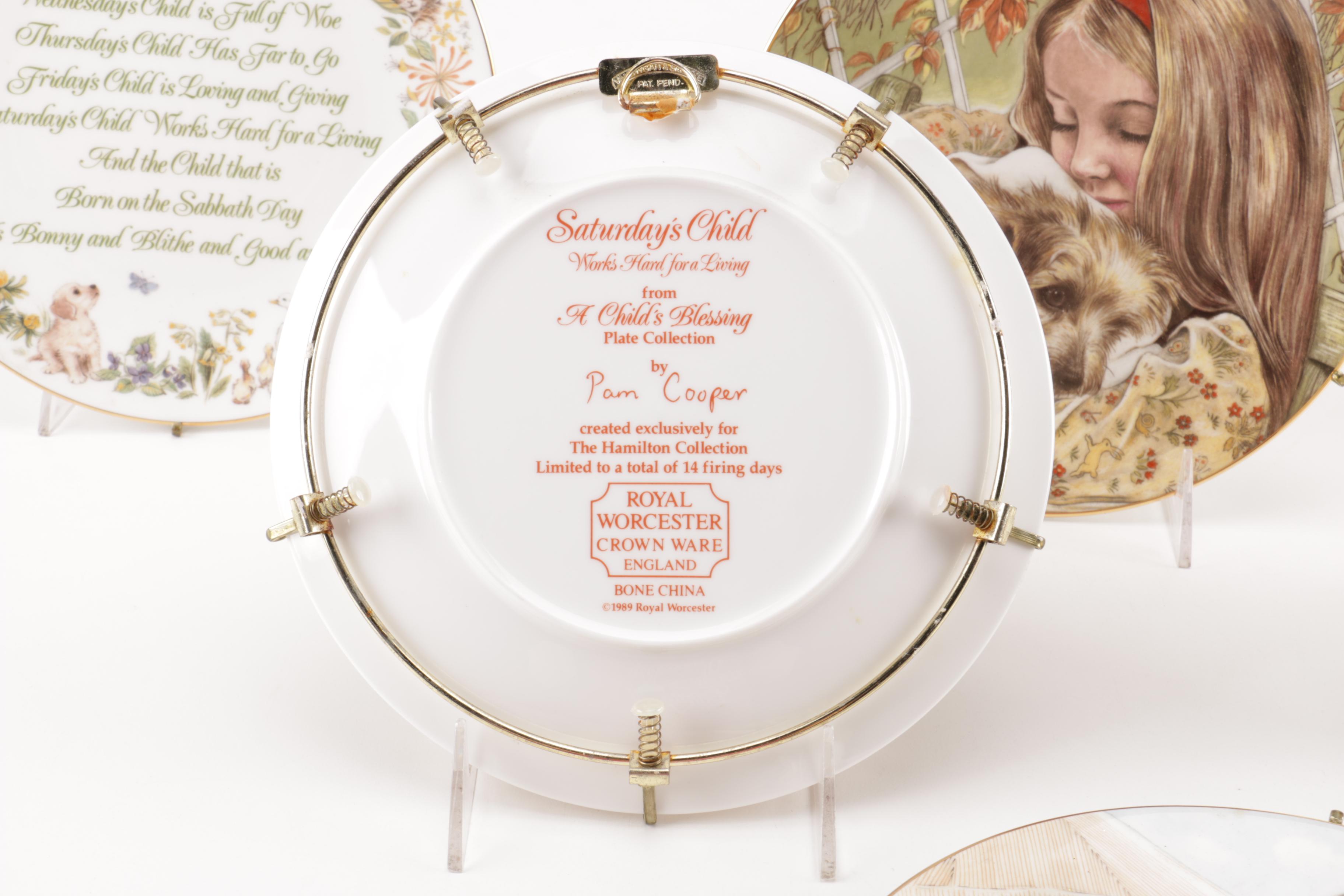 Selection of Royal Worcester "A Child's Blessing" Decorative Plates