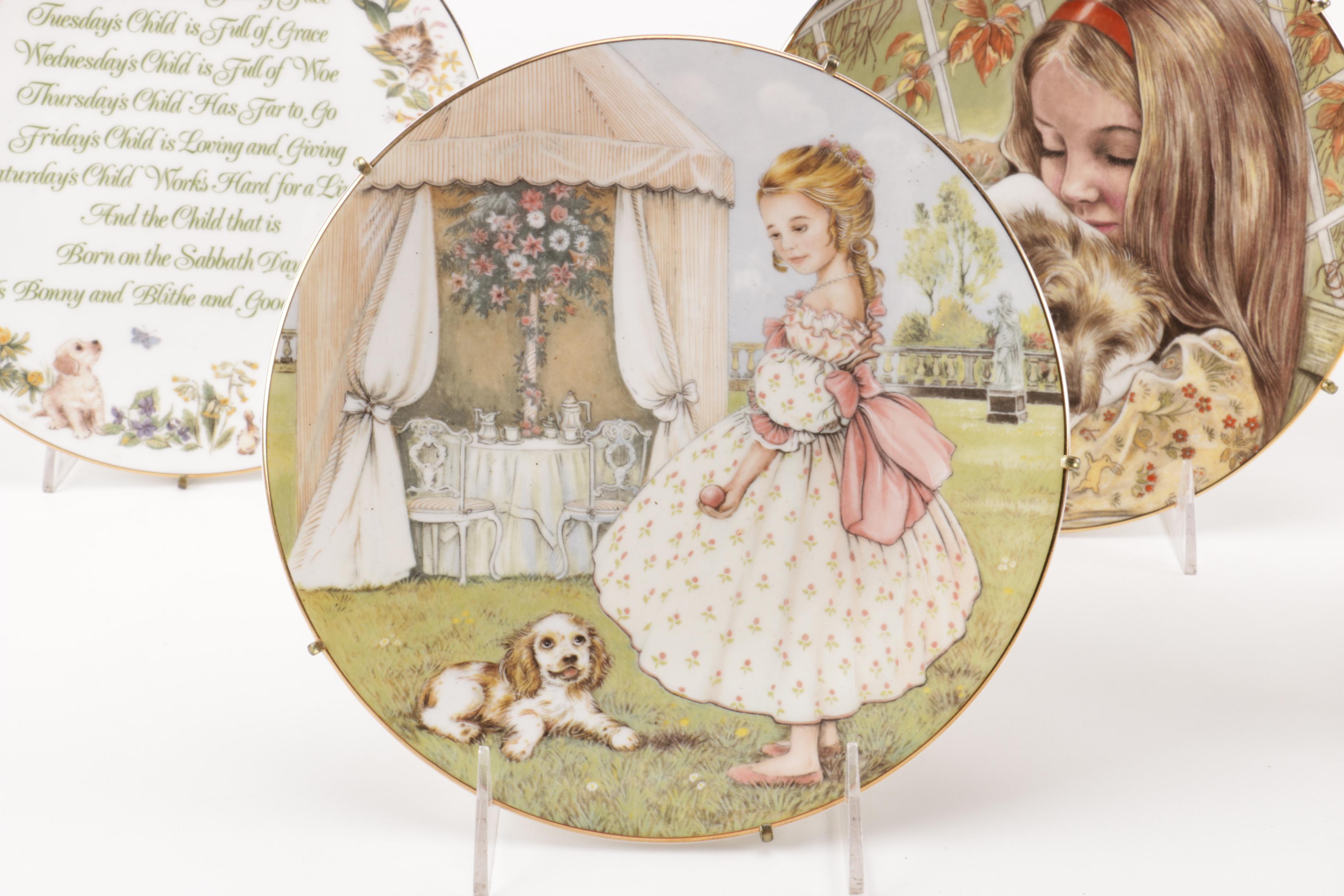 Selection of Royal Worcester "A Child's Blessing" Decorative Plates