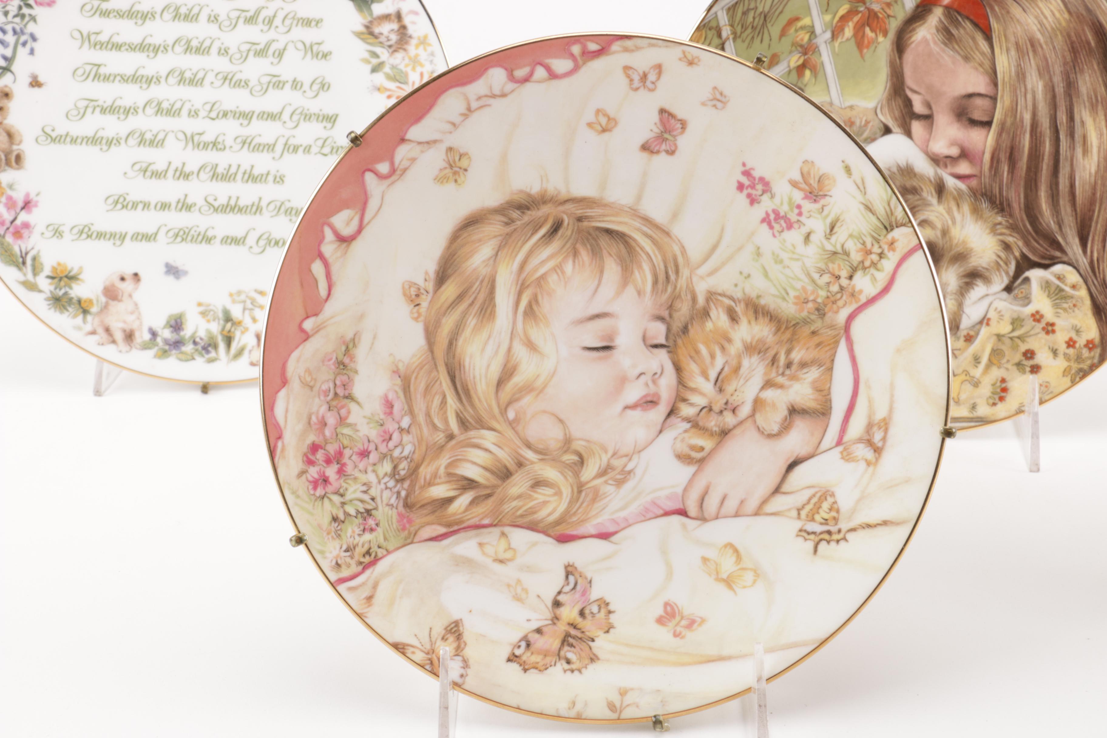 Selection of Royal Worcester "A Child's Blessing" Decorative Plates