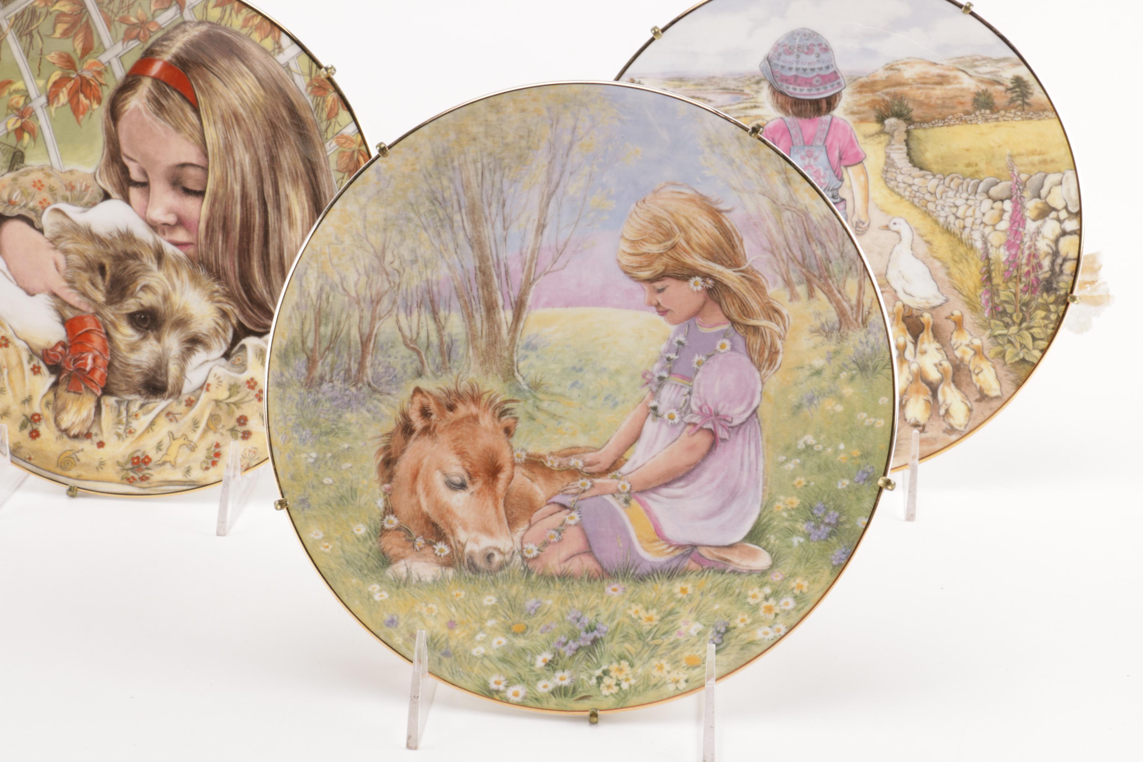 Selection of Royal Worcester "A Child's Blessing" Decorative Plates