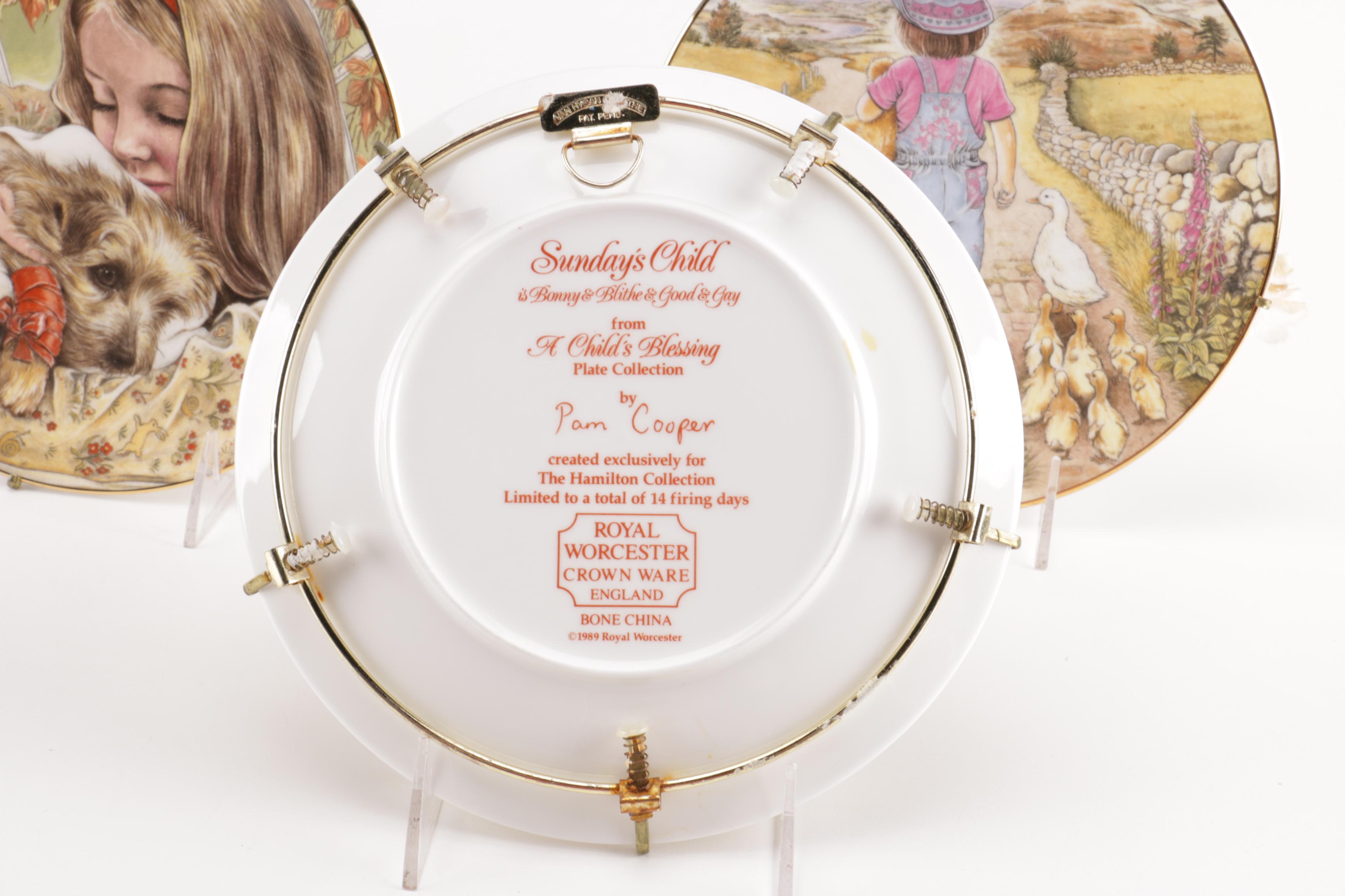Selection of Royal Worcester "A Child's Blessing" Decorative Plates