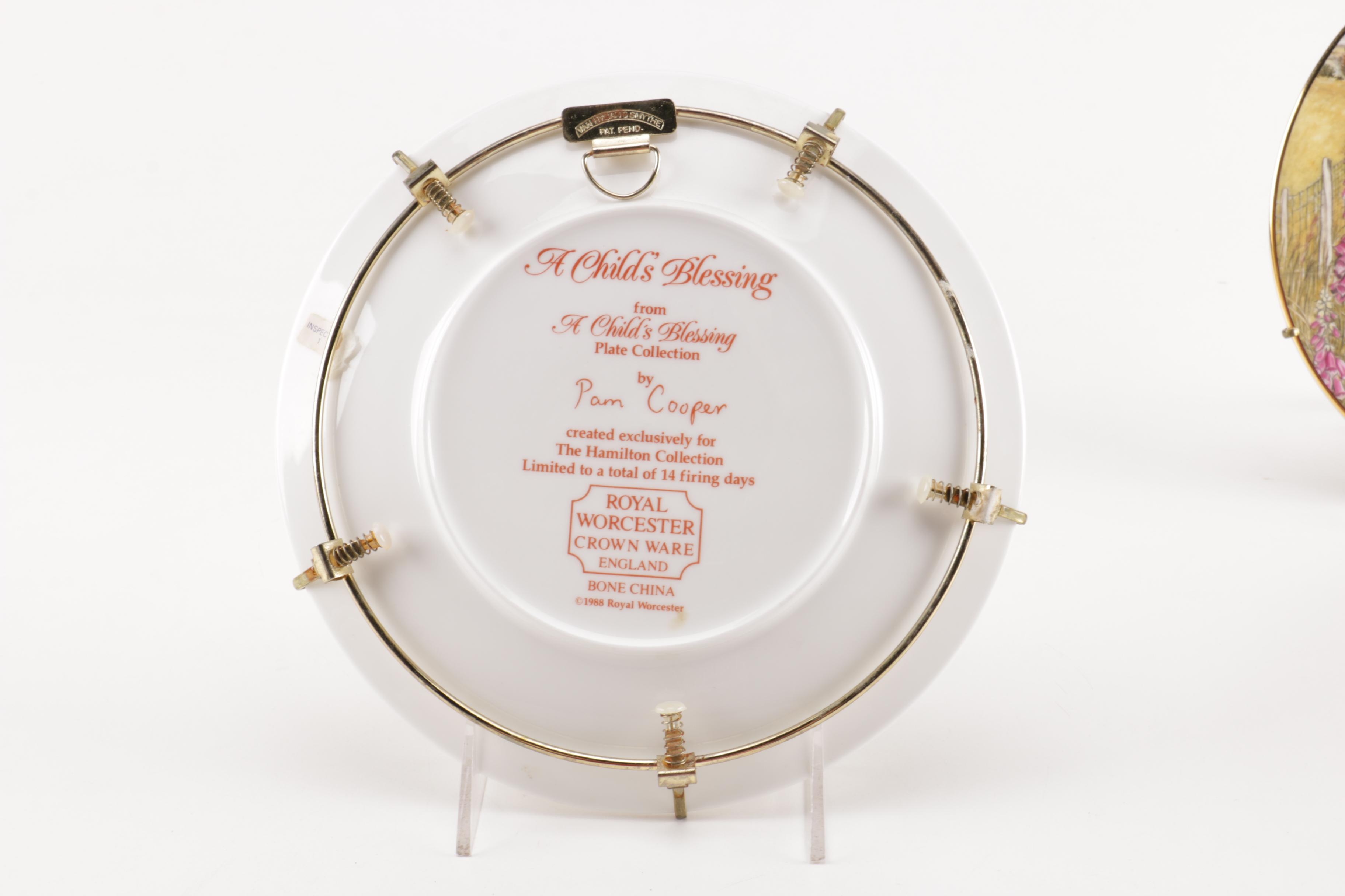 Selection of Royal Worcester "A Child's Blessing" Decorative Plates