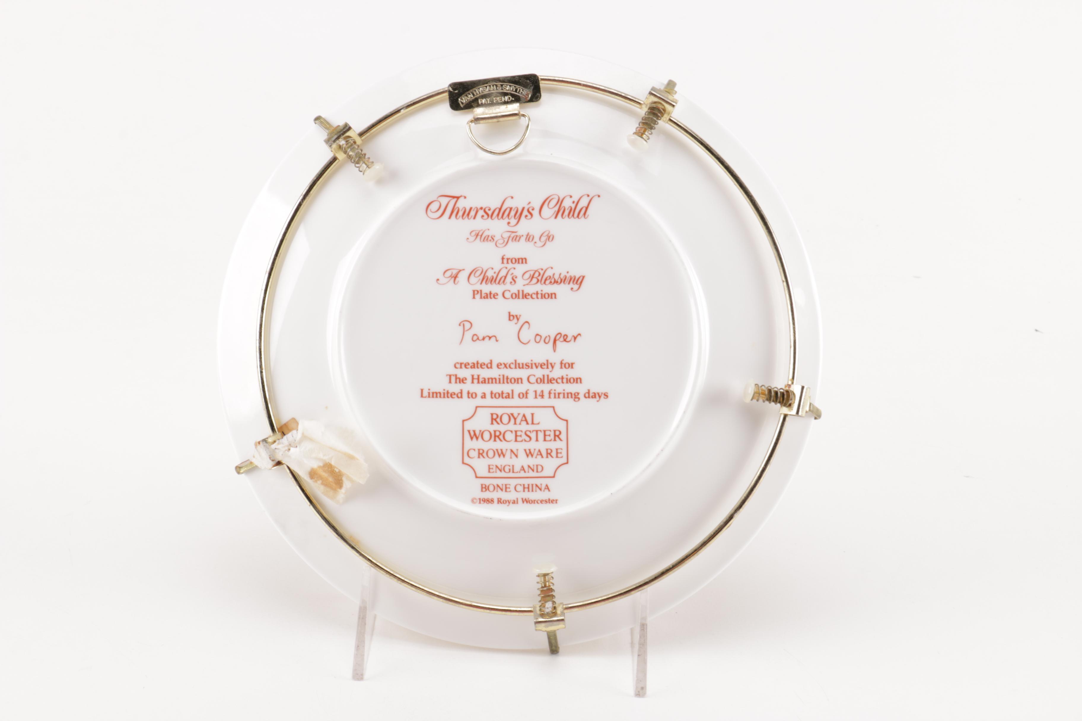 Selection of Royal Worcester "A Child's Blessing" Decorative Plates