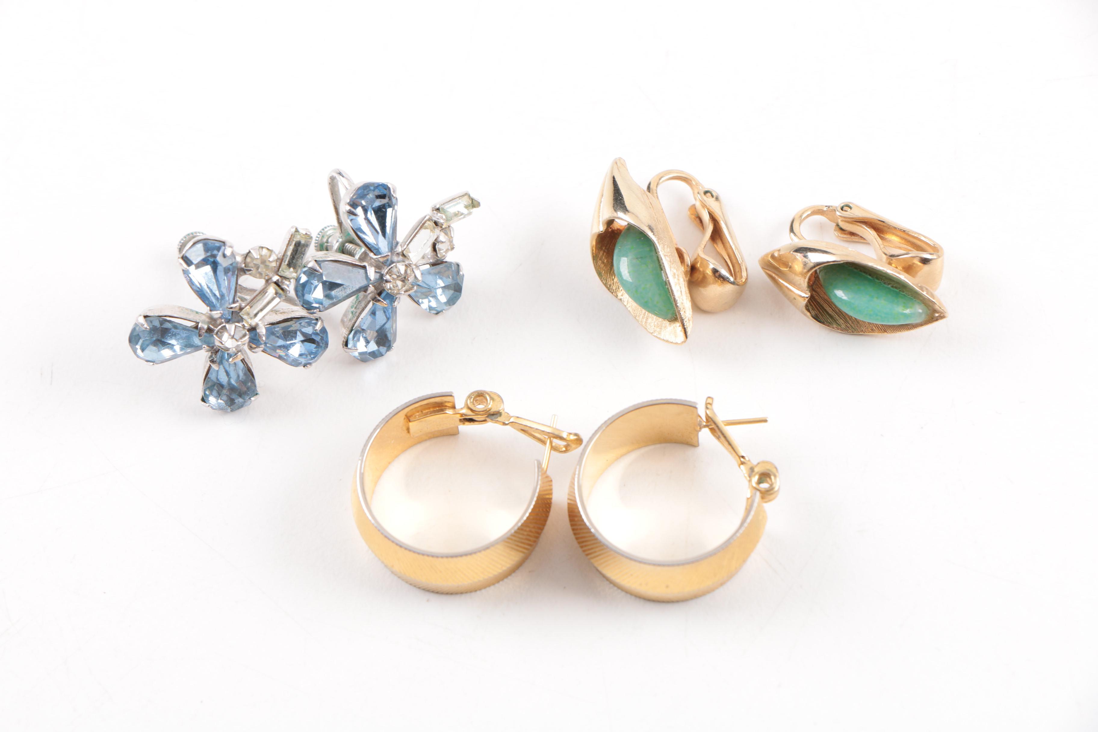 Vintage Jewelry Including Trifari and Wedgwood