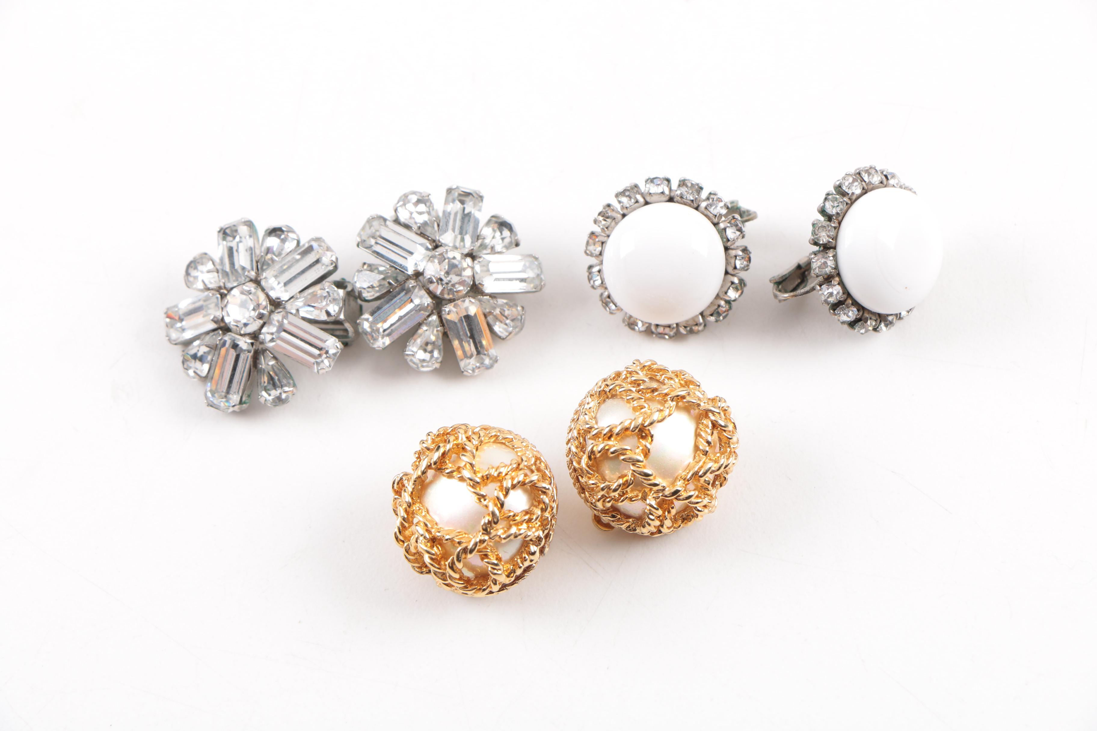 Vintage Jewelry Including Trifari and Wedgwood