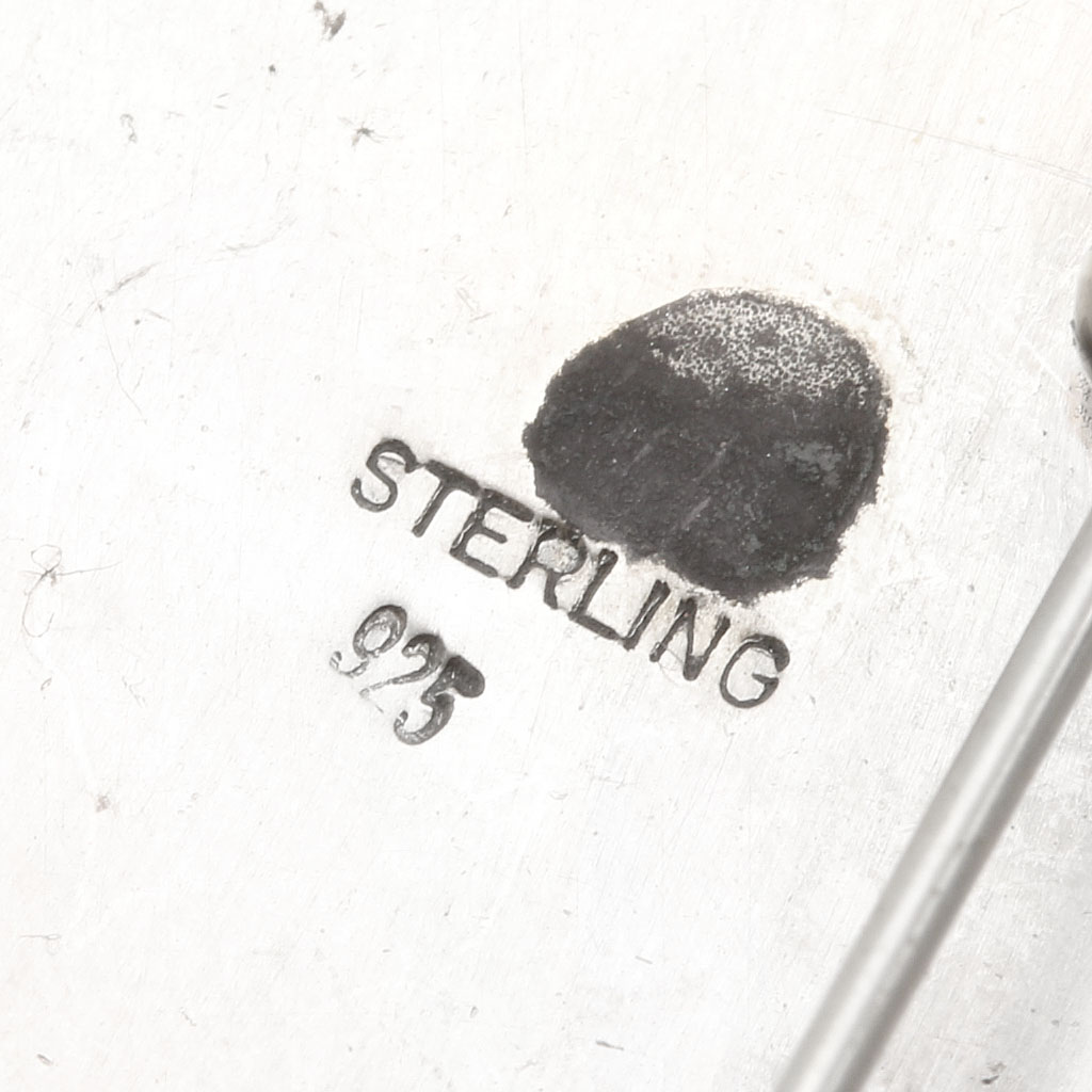 Joe Josytewa Hopi Overlay Bear Paw Converter Pendant Necklace