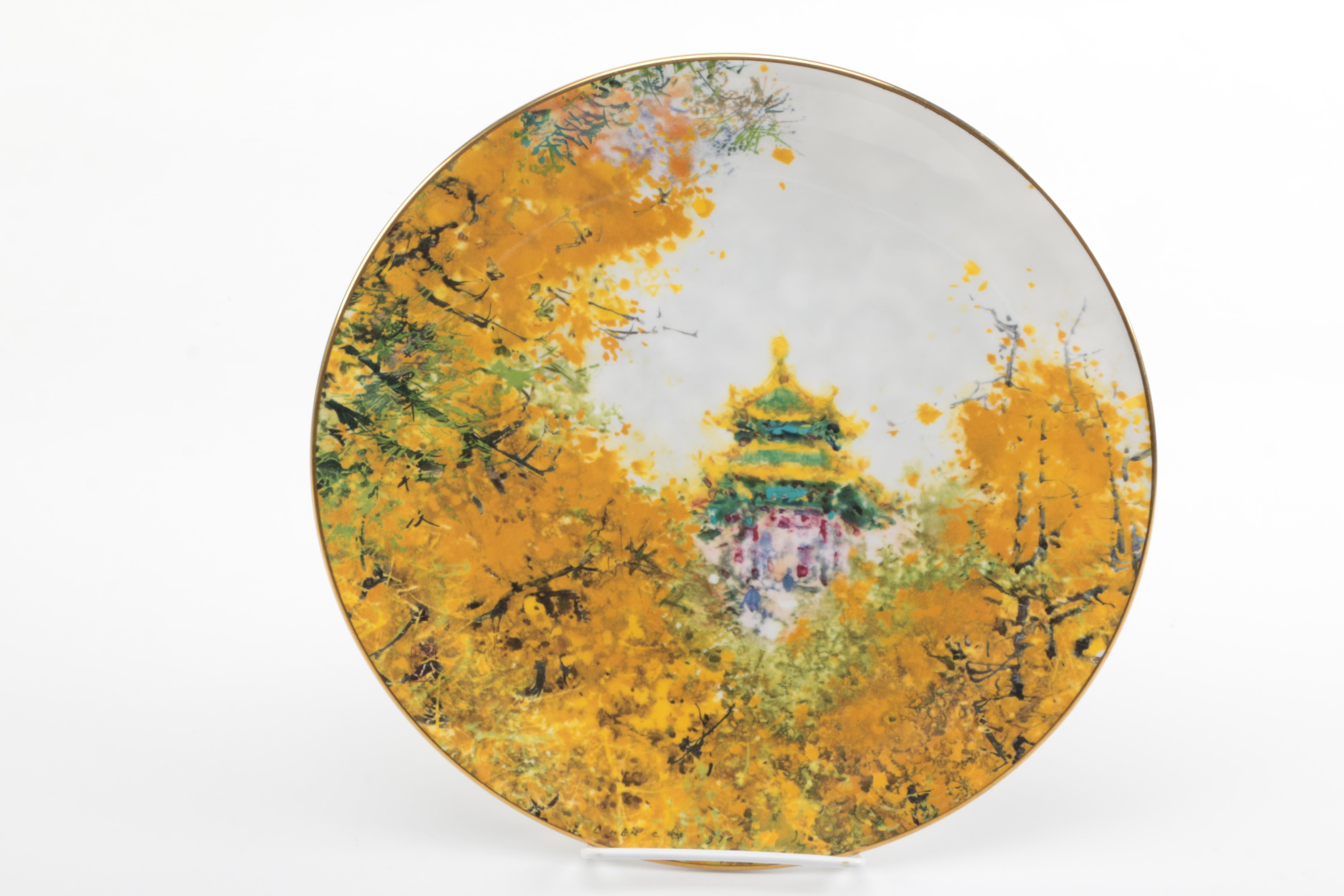 Decorative Porcelain Plates Including Bradex