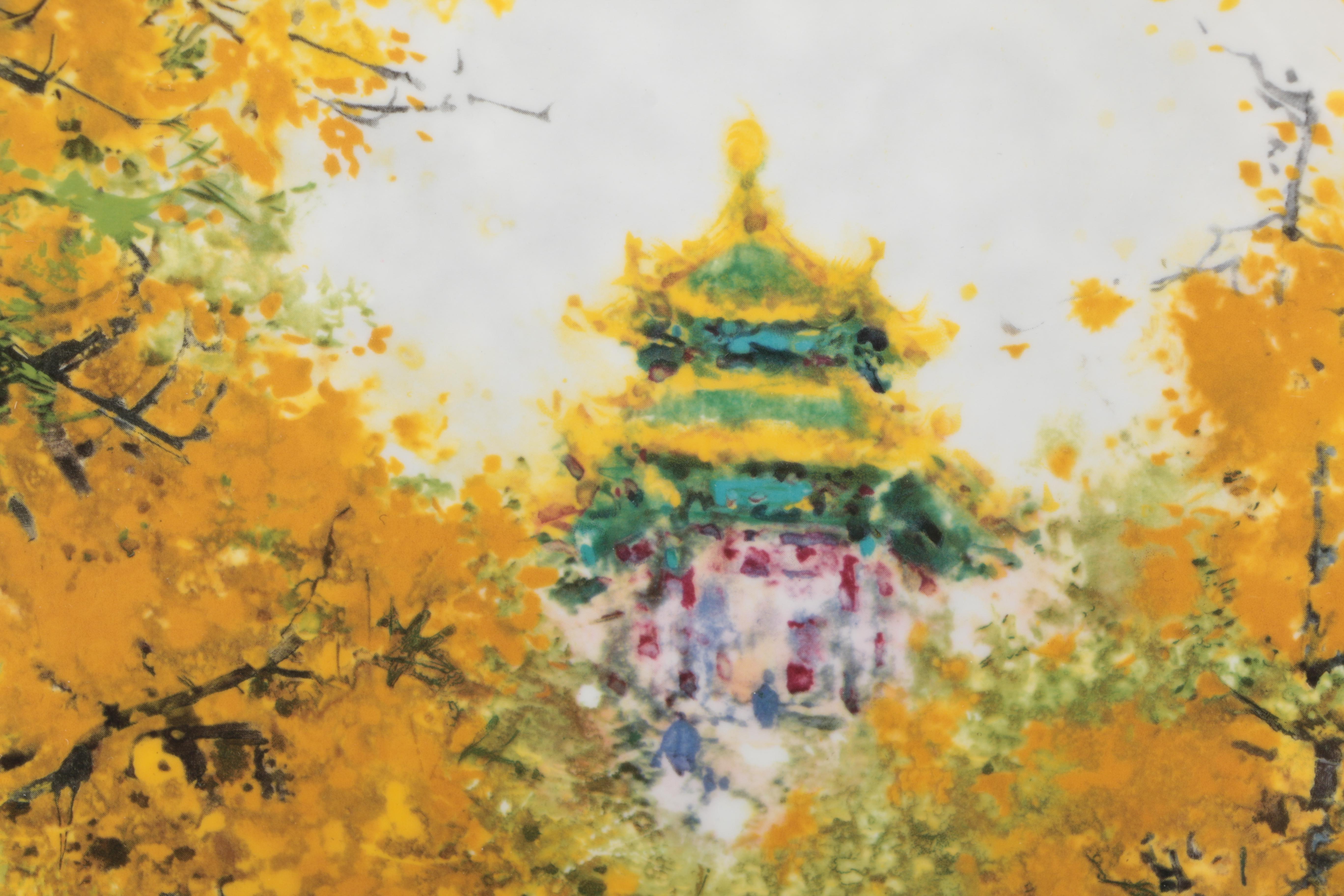 Decorative Porcelain Plates Including Bradex