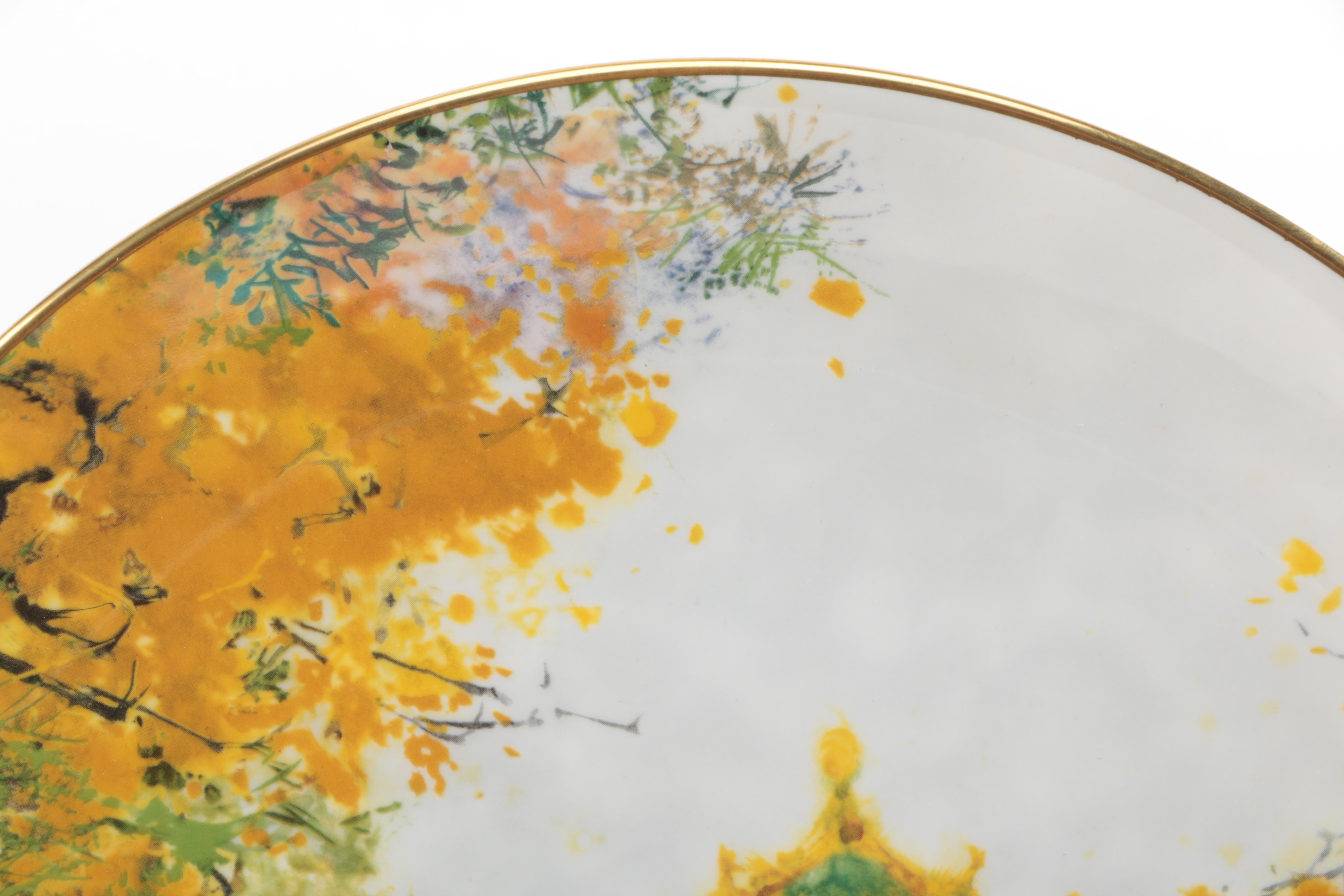 Decorative Porcelain Plates Including Bradex