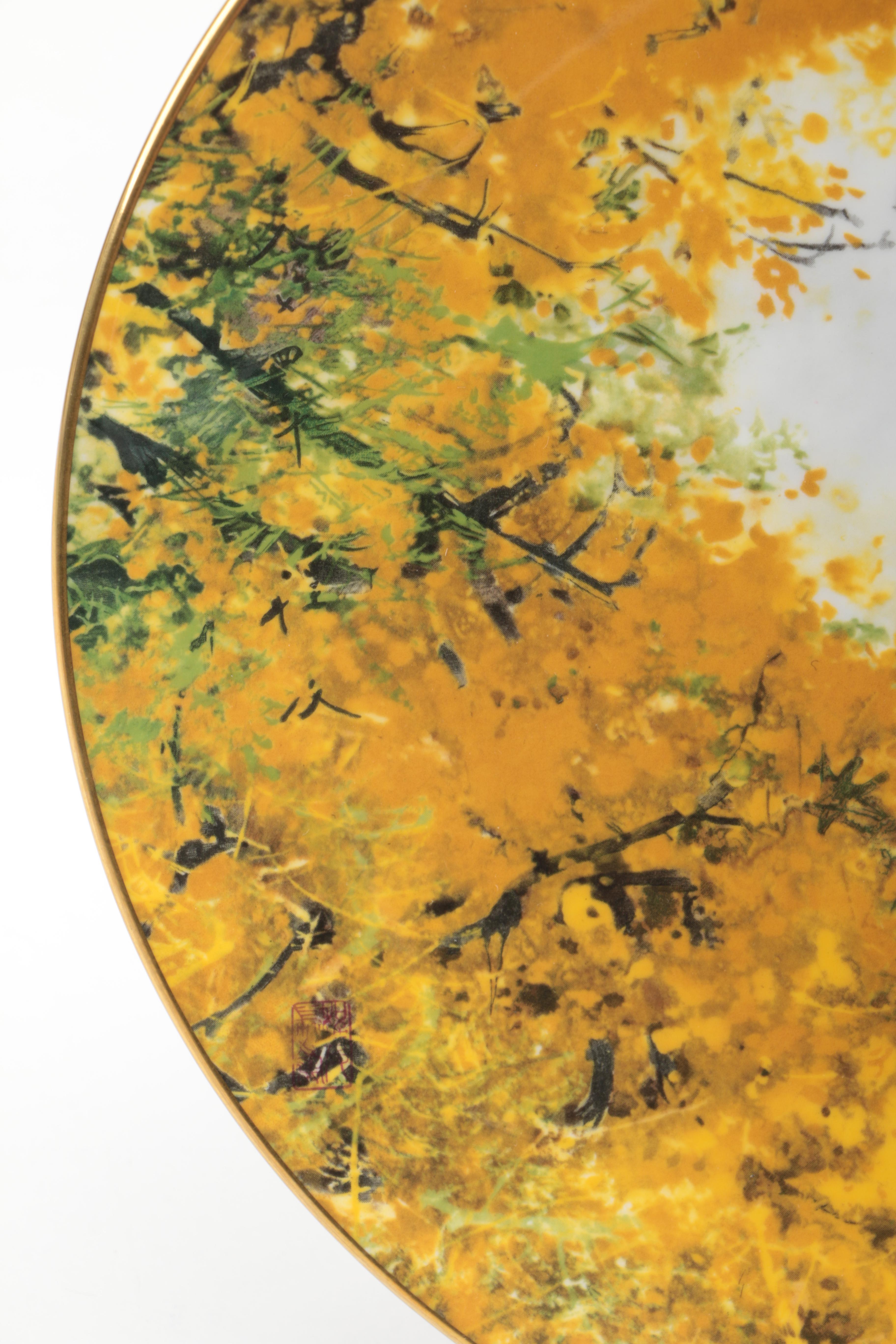 Decorative Porcelain Plates Including Bradex