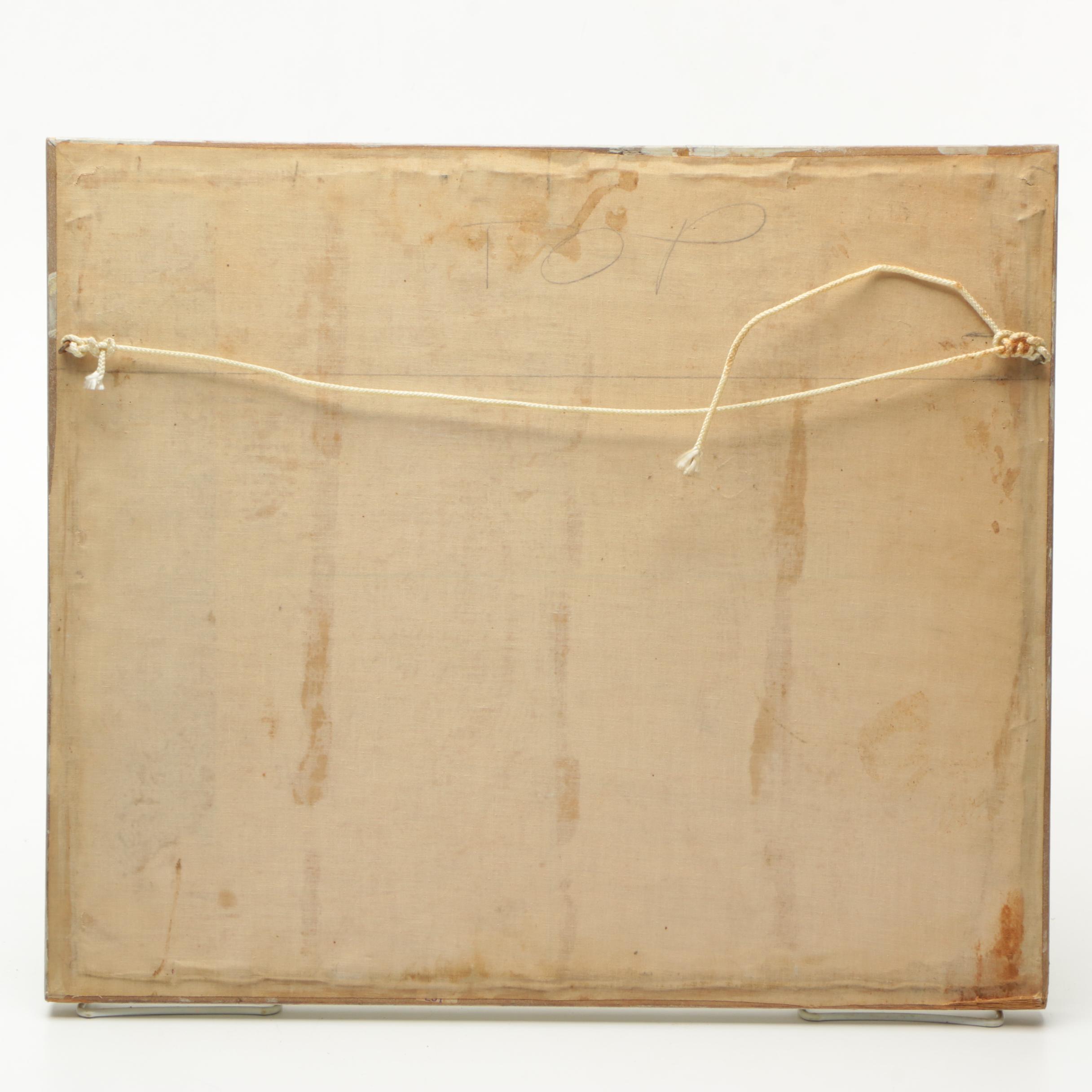 Needlepoint Embroideries of a Deer and a Pig