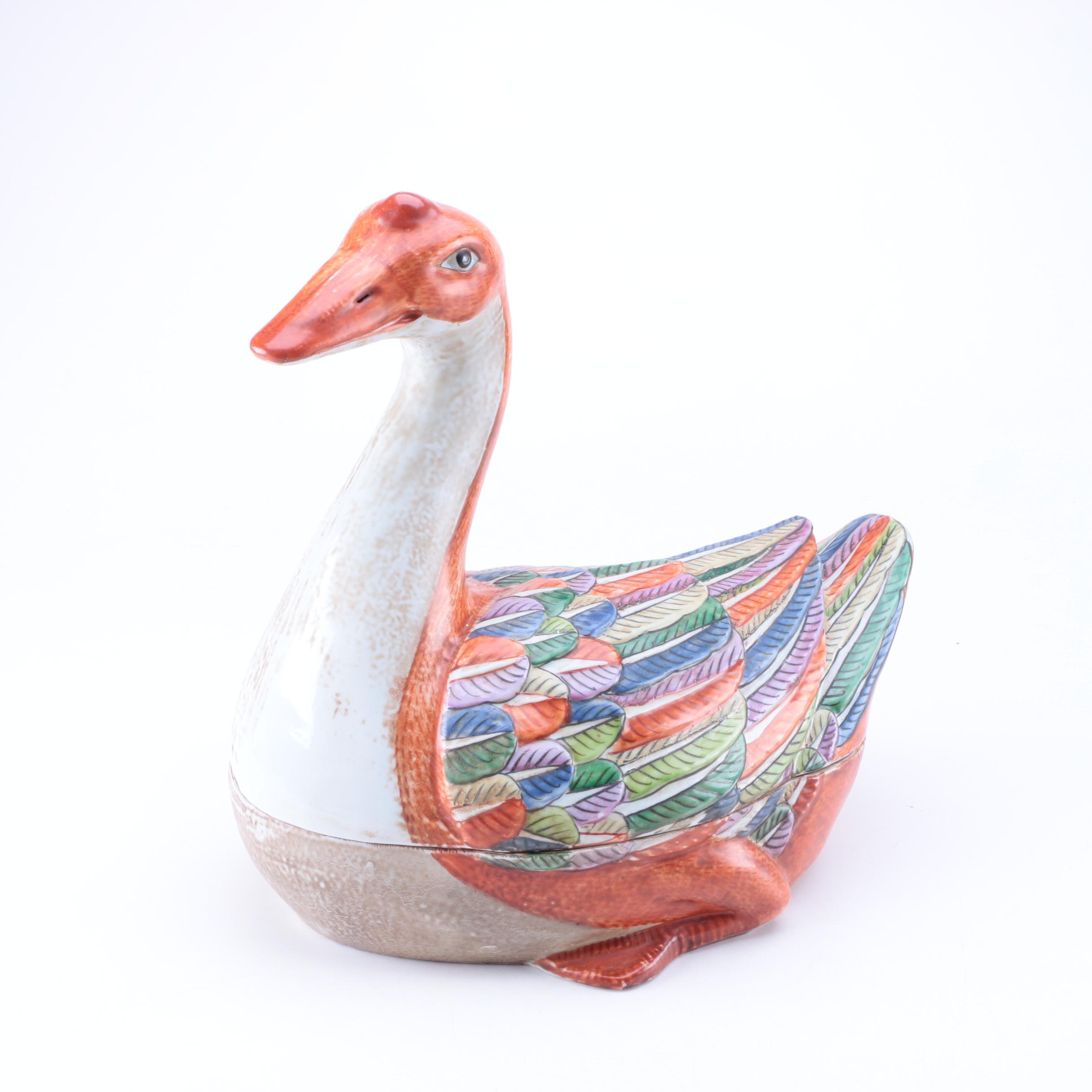 Chinese Goose Tureen