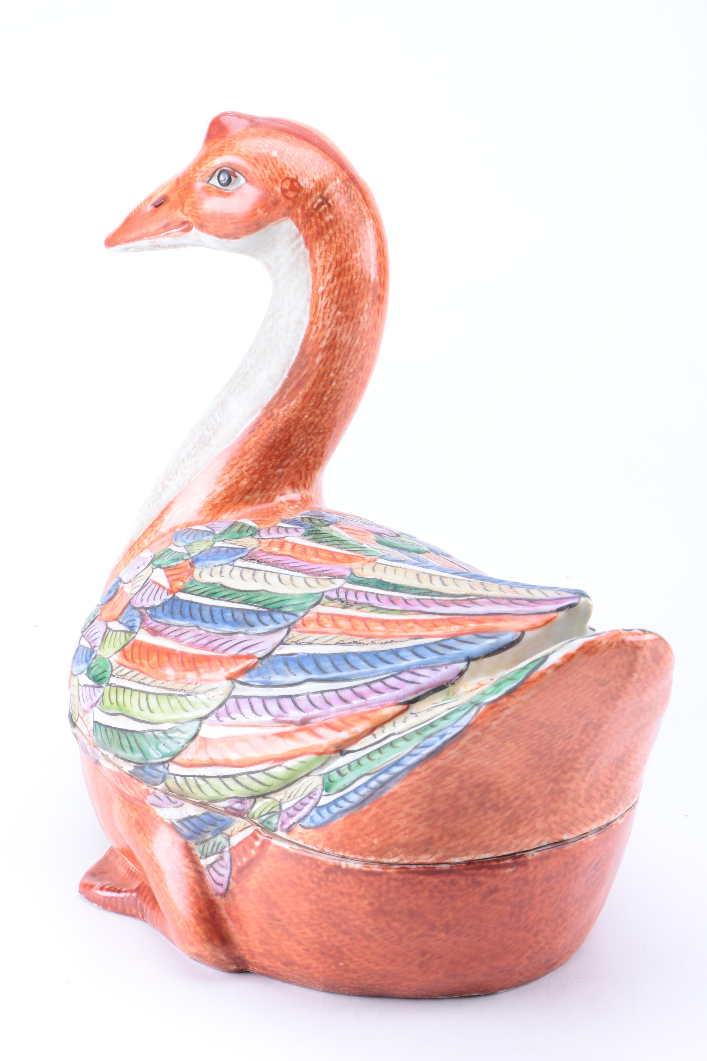 Chinese Goose Tureen