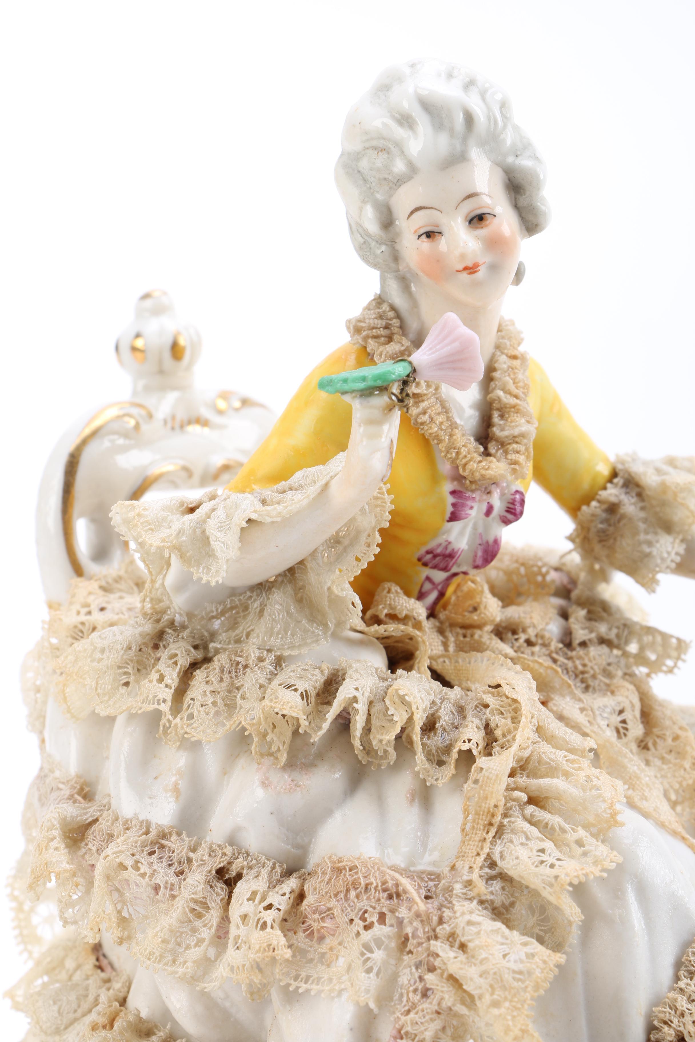 Vintage Friedrich Wilhelm Wessel Frankenthal Figurines