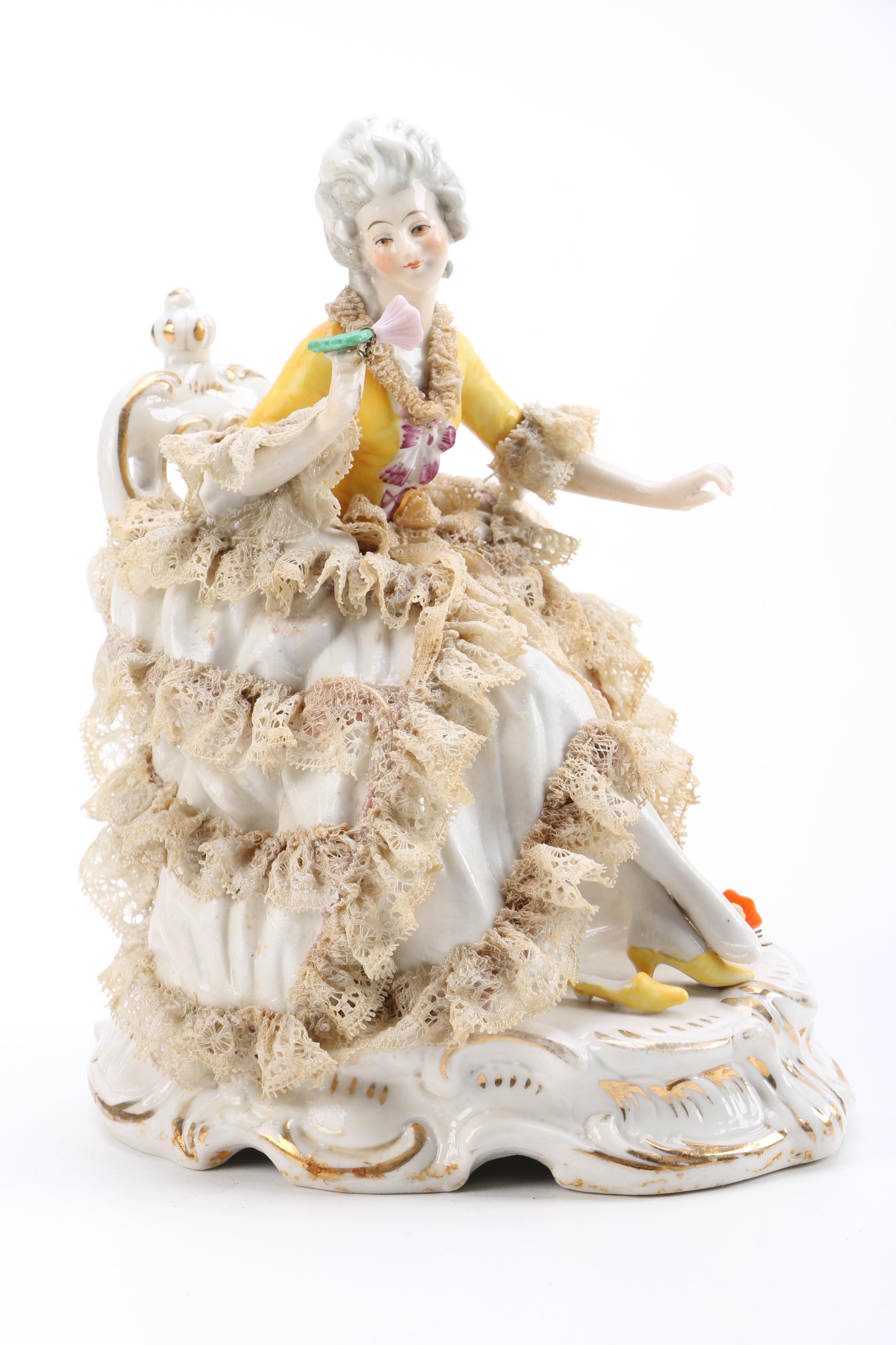 Vintage Friedrich Wilhelm Wessel Frankenthal Figurines