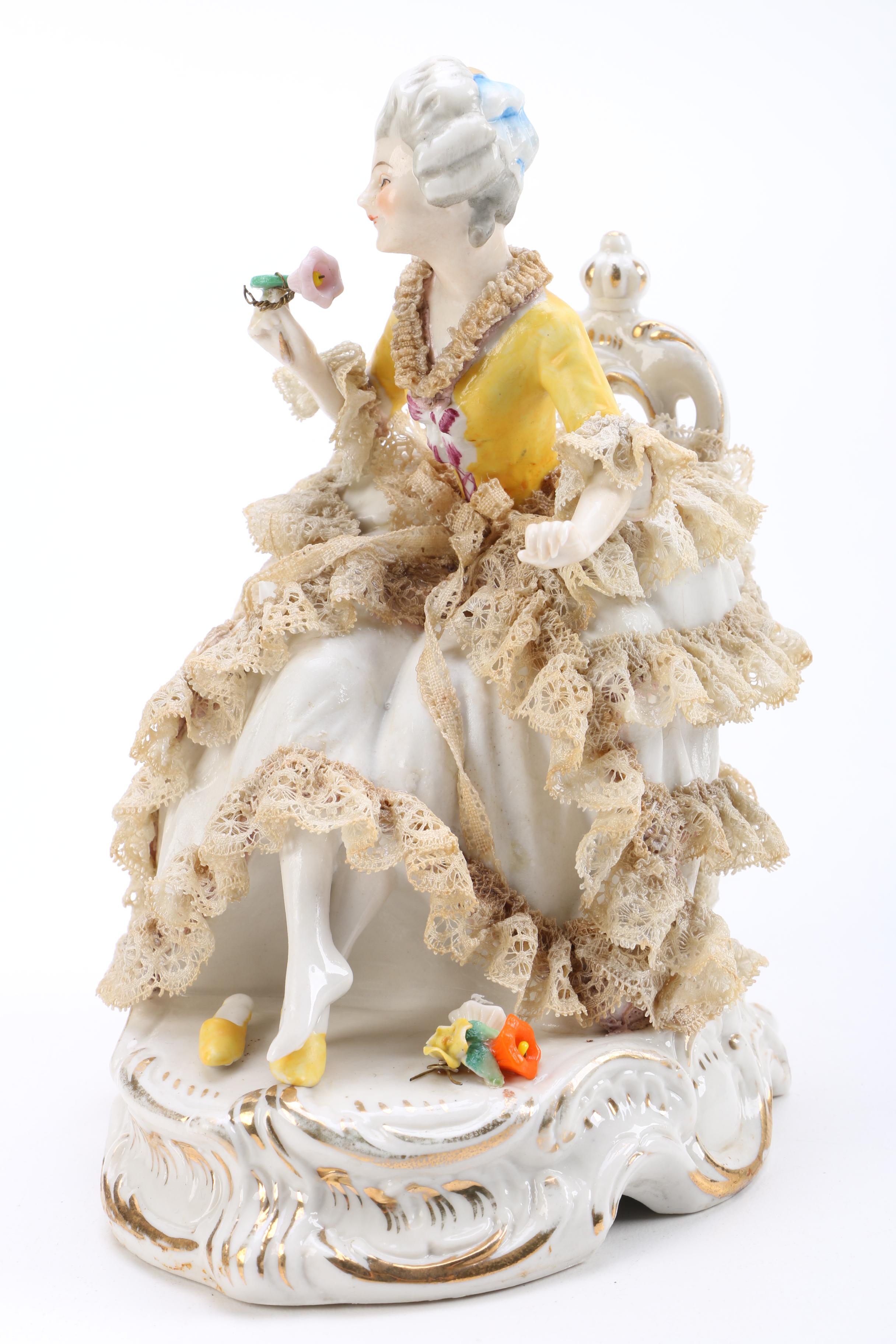 Vintage Friedrich Wilhelm Wessel Frankenthal Figurines