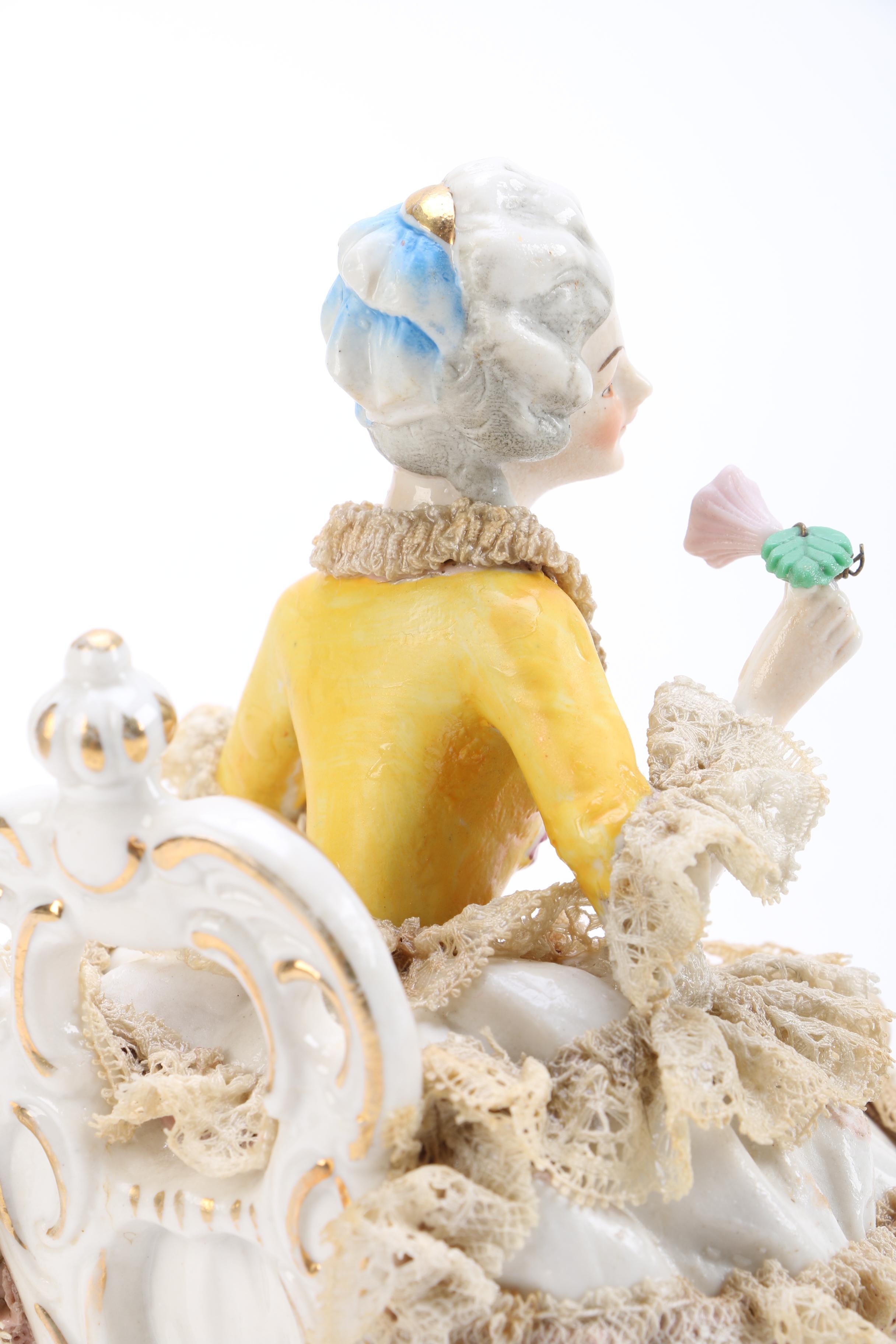 Vintage Friedrich Wilhelm Wessel Frankenthal Figurines