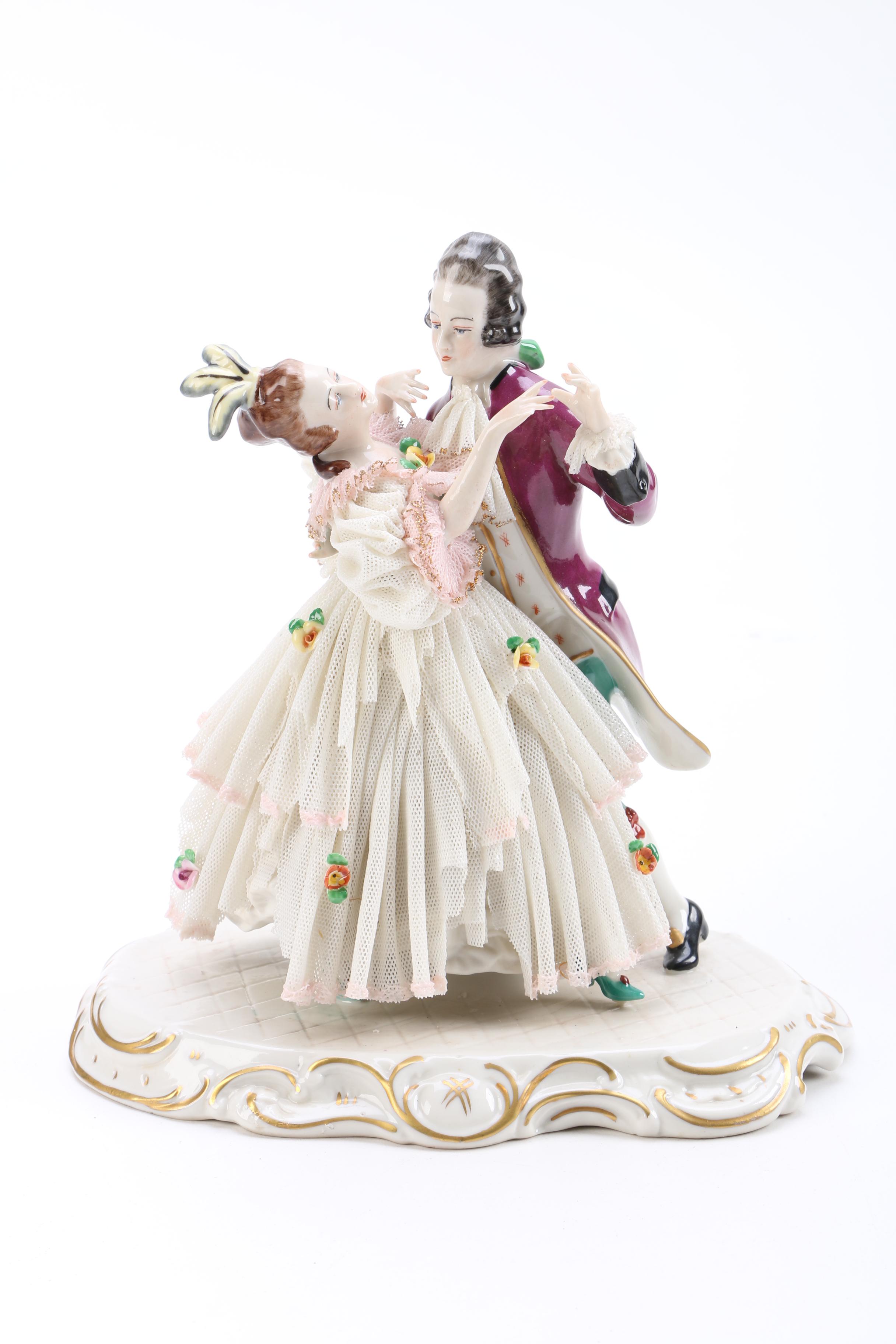 Vintage Friedrich Wilhelm Wessel Frankenthal Figurines