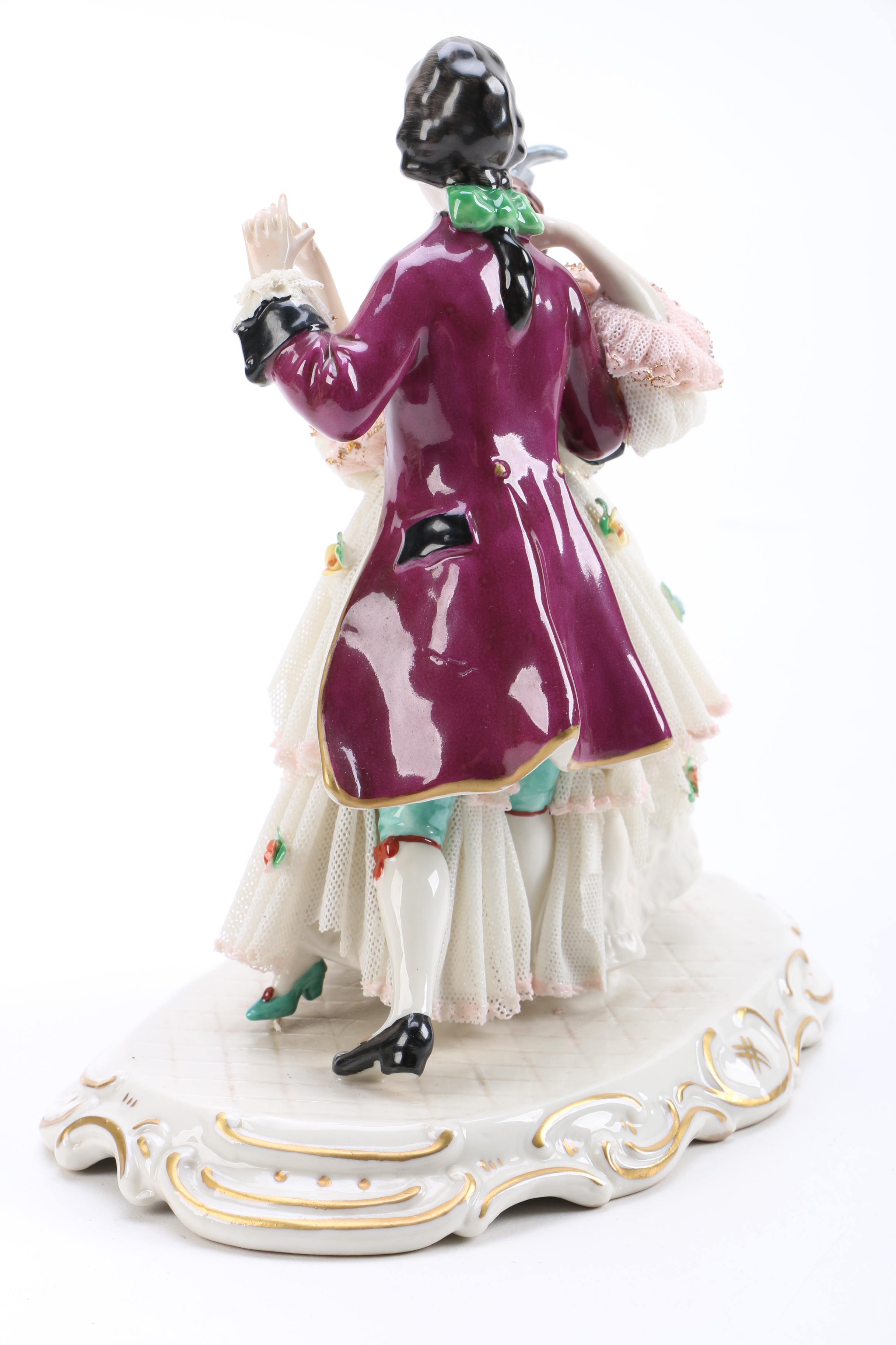 Vintage Friedrich Wilhelm Wessel Frankenthal Figurines