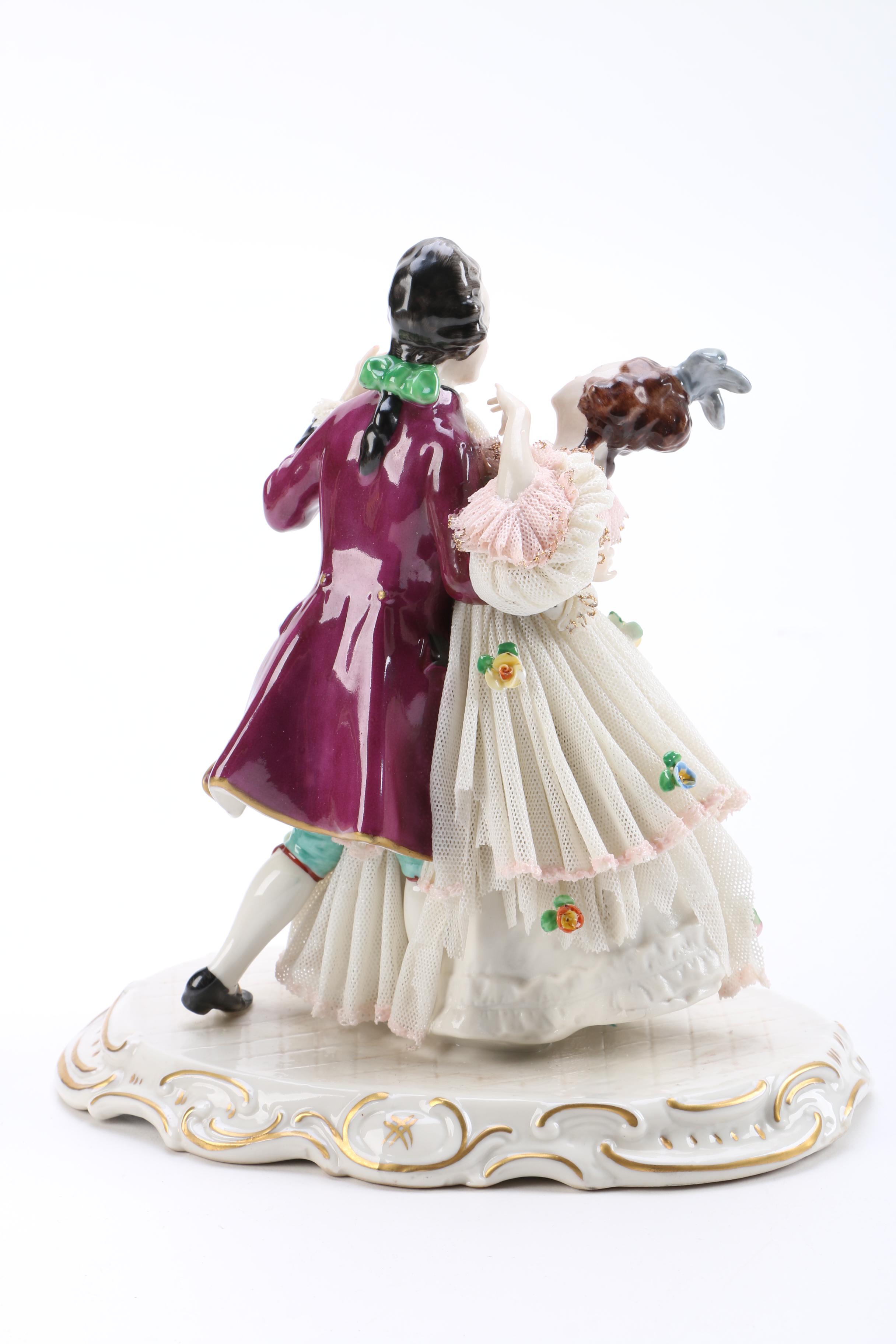 Vintage Friedrich Wilhelm Wessel Frankenthal Figurines