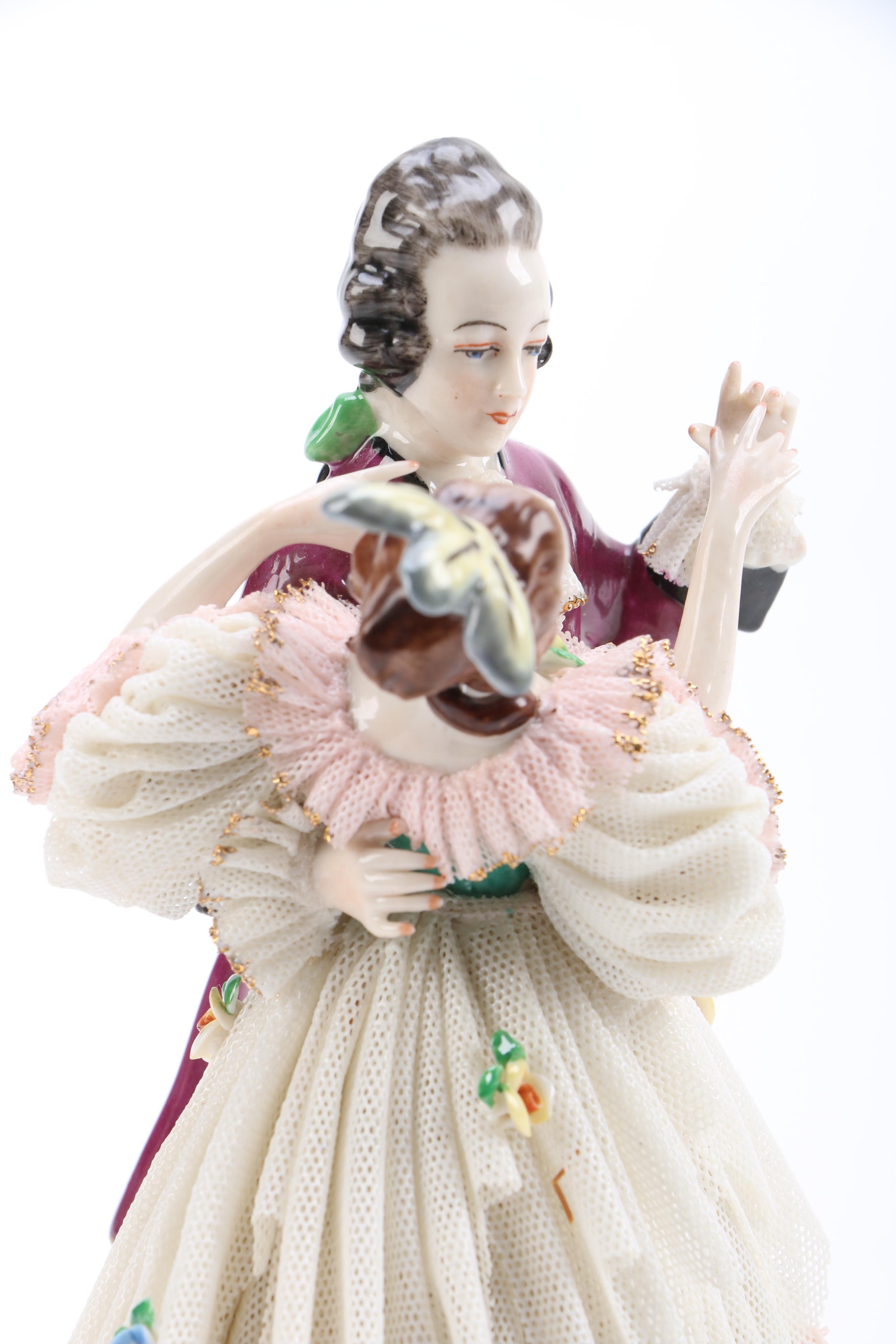 Vintage Friedrich Wilhelm Wessel Frankenthal Figurines