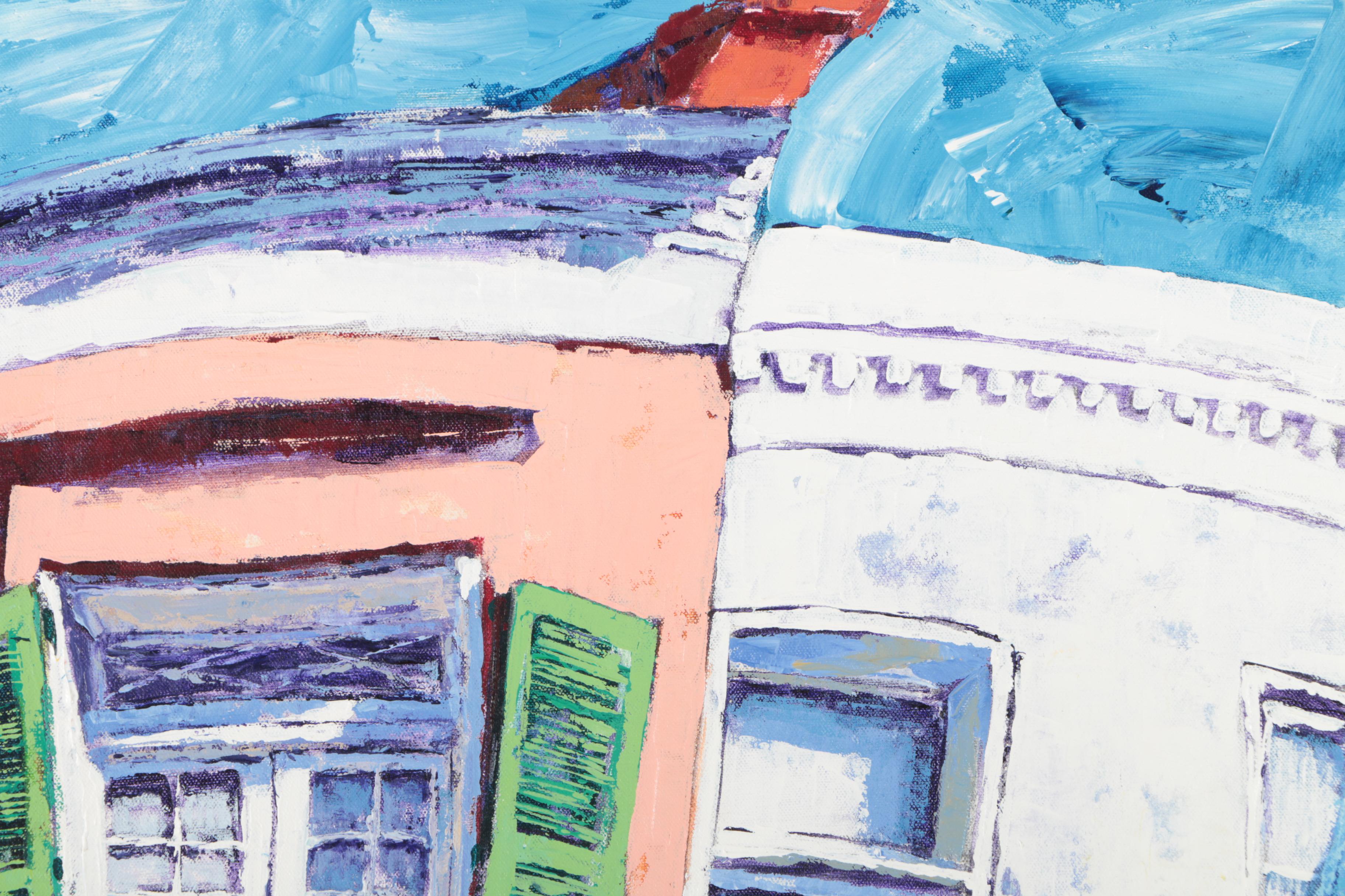 Domi Williams Painting on Canvas "Your Side or Mine?"