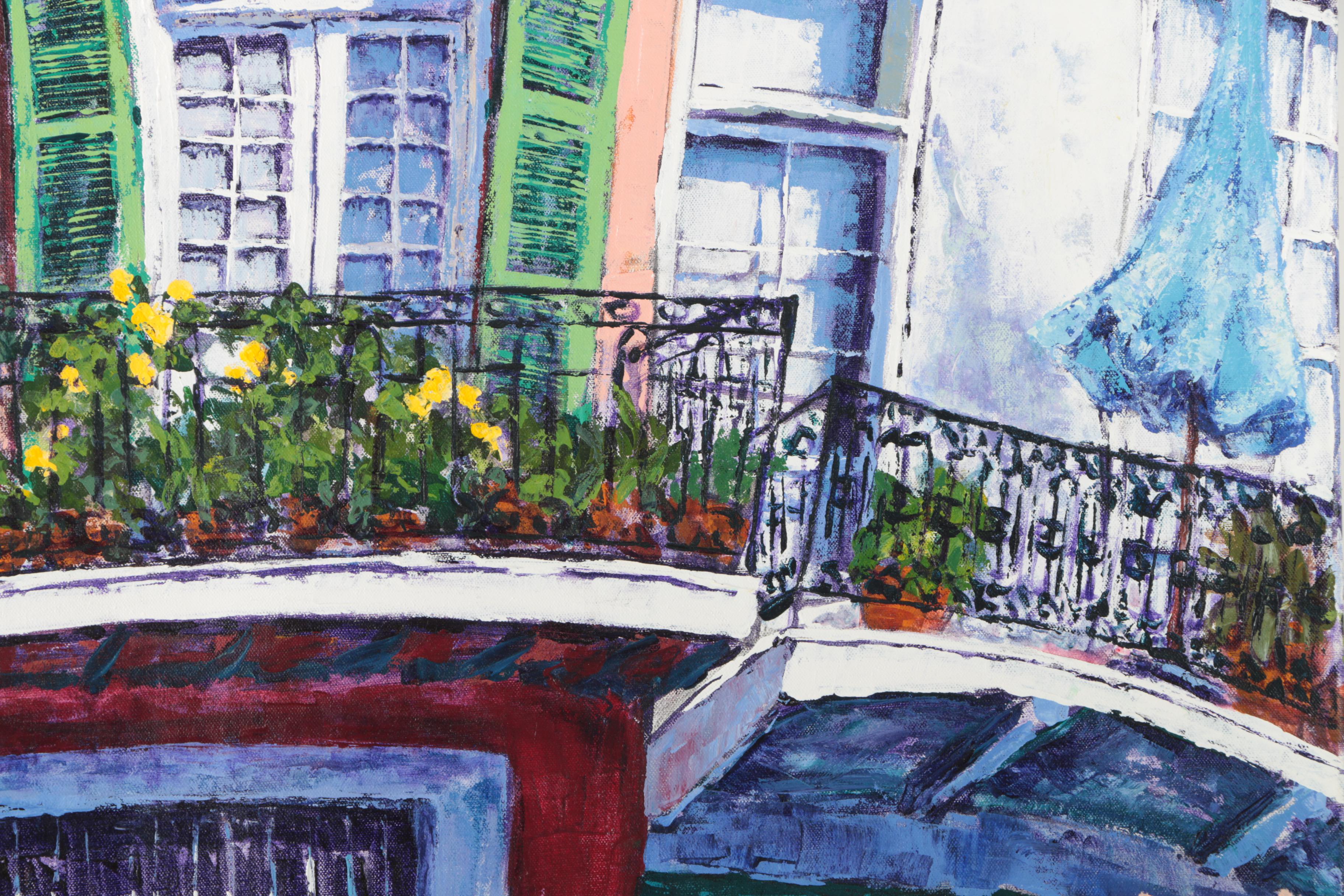 Domi Williams Painting on Canvas "Your Side or Mine?"