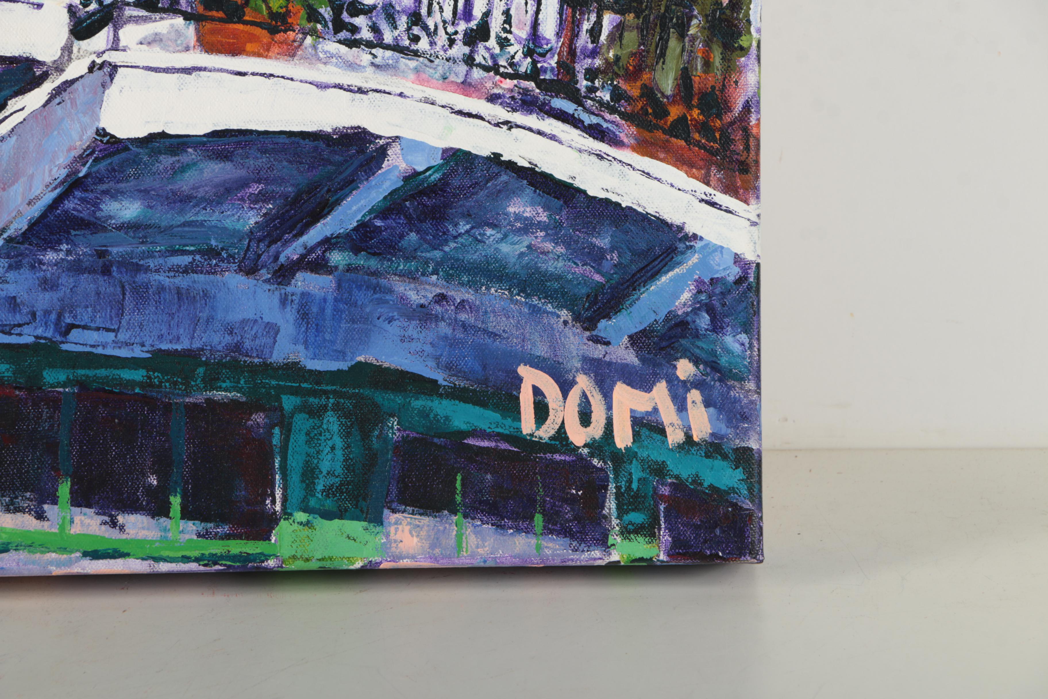 Domi Williams Painting on Canvas "Your Side or Mine?"