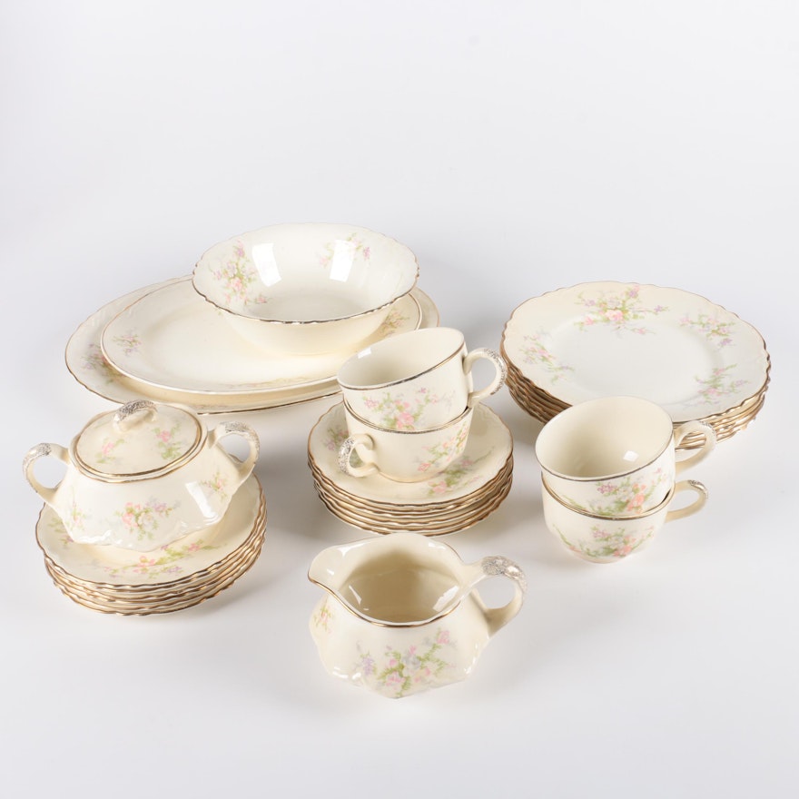 Homer Laughlin Floral Tableware Set