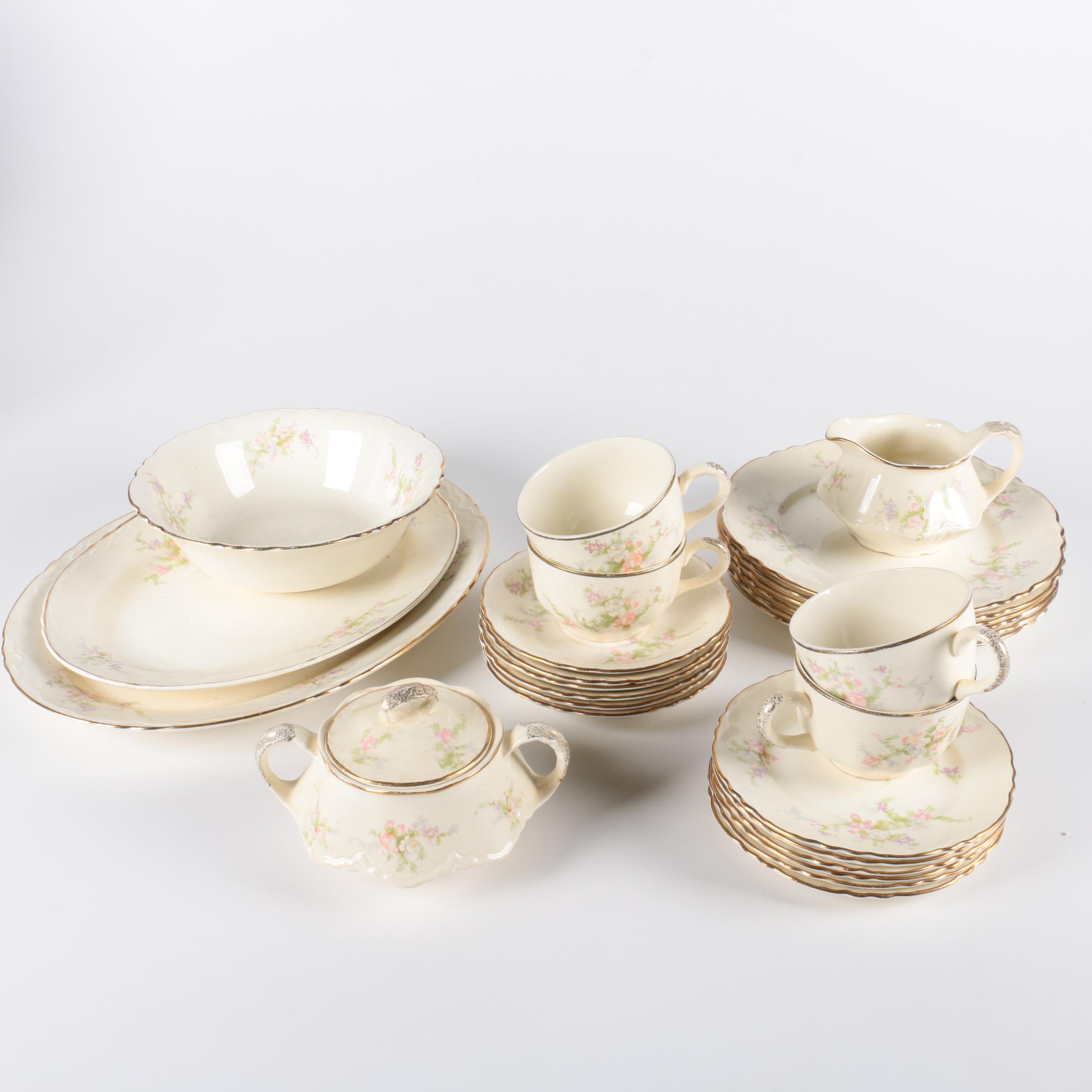 Homer Laughlin Floral Tableware Set