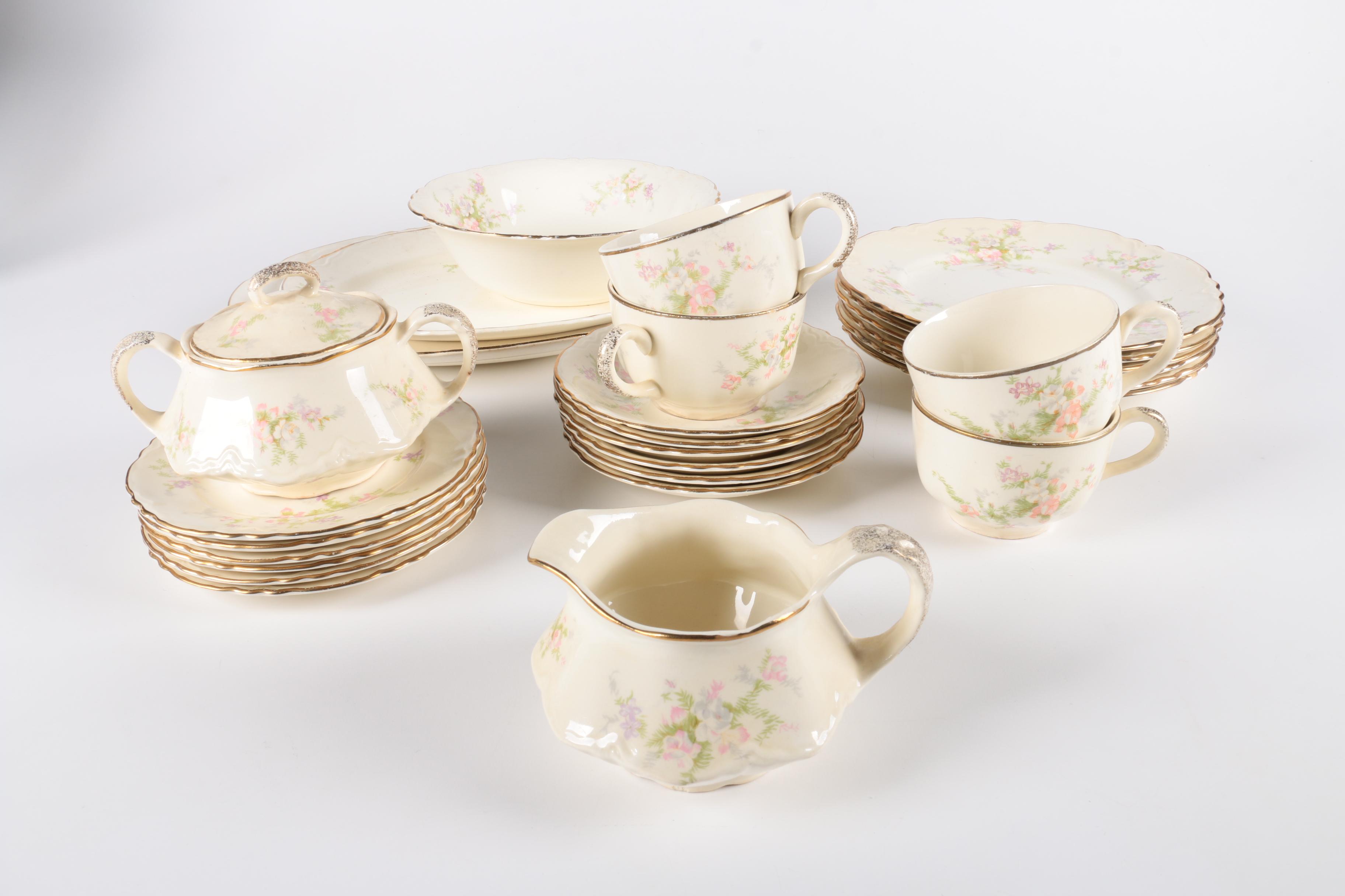 Homer Laughlin Floral Tableware Set