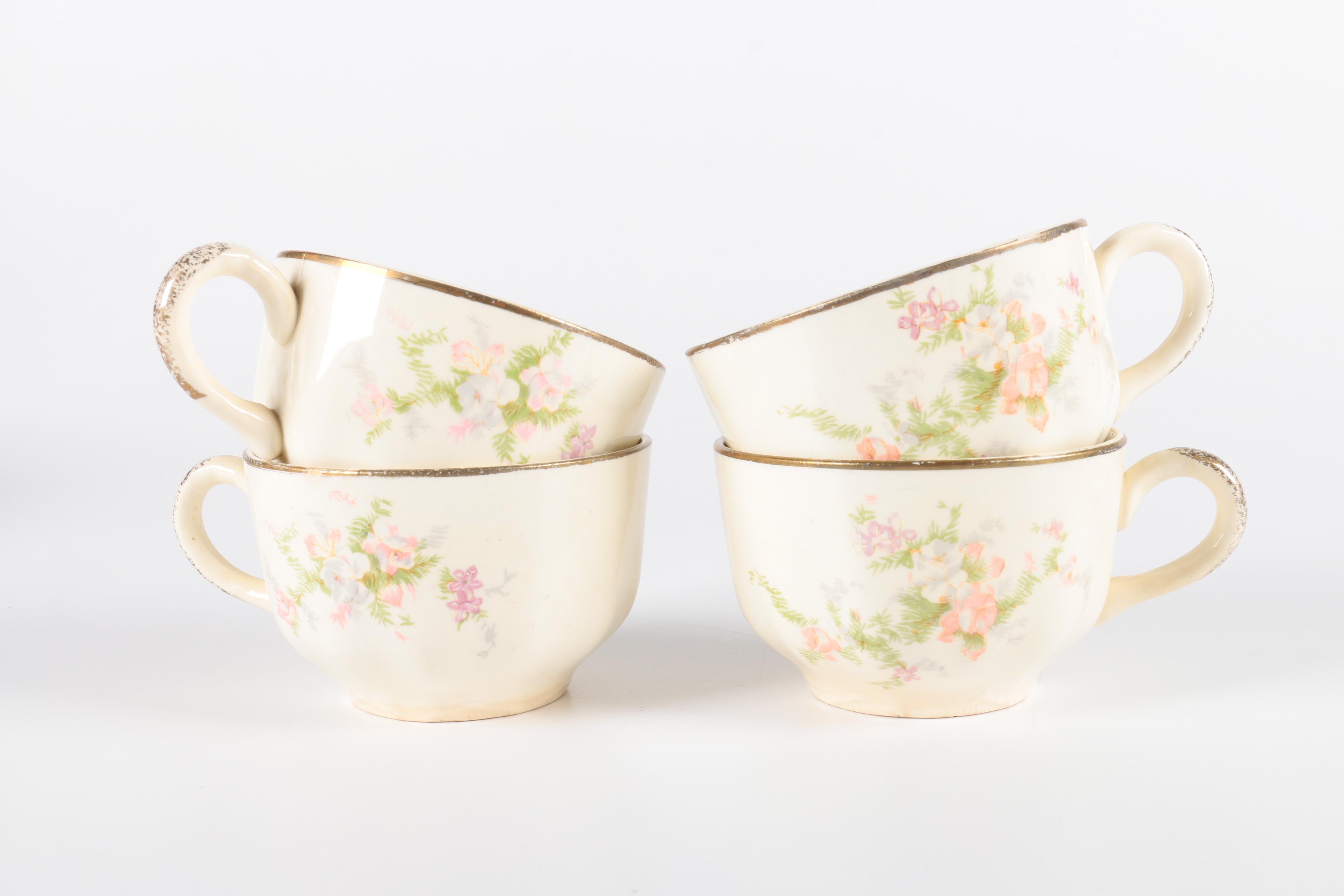 Homer Laughlin Floral Tableware Set