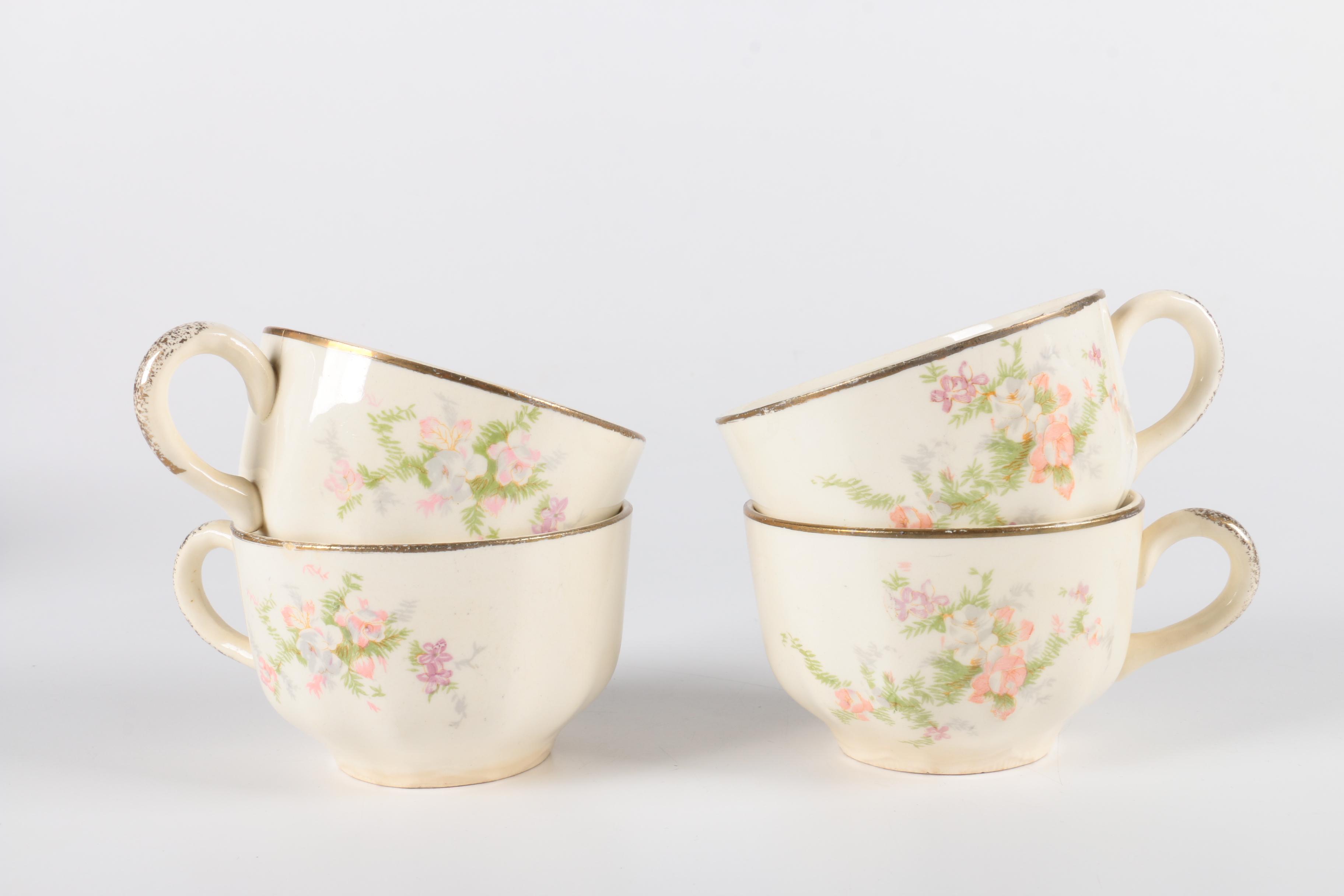 Homer Laughlin Floral Tableware Set