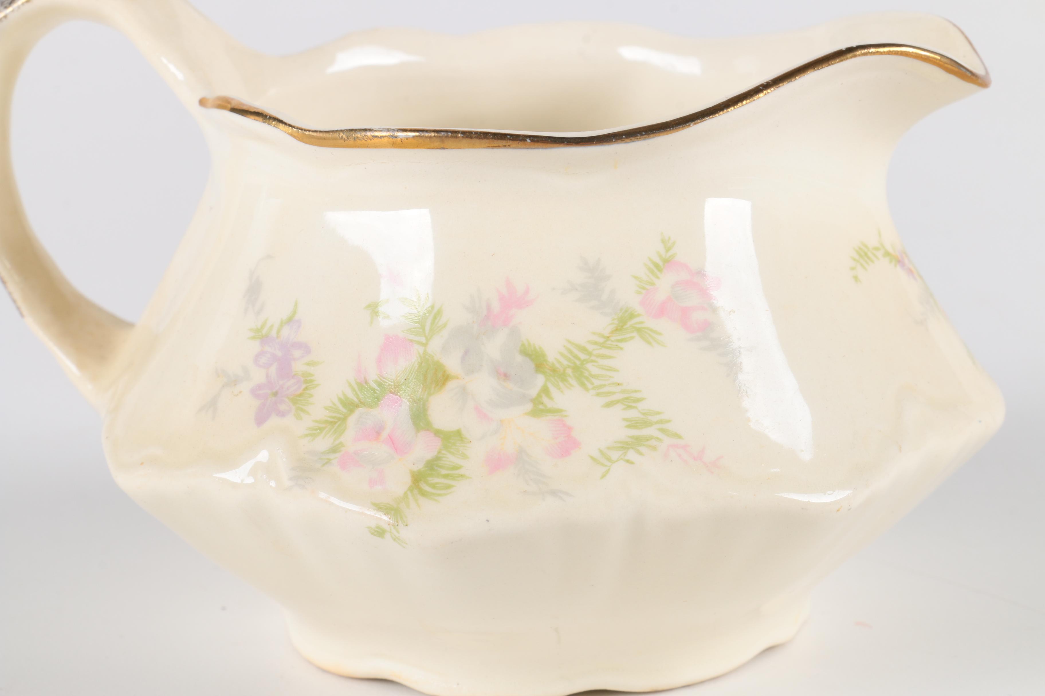 Homer Laughlin Floral Tableware Set