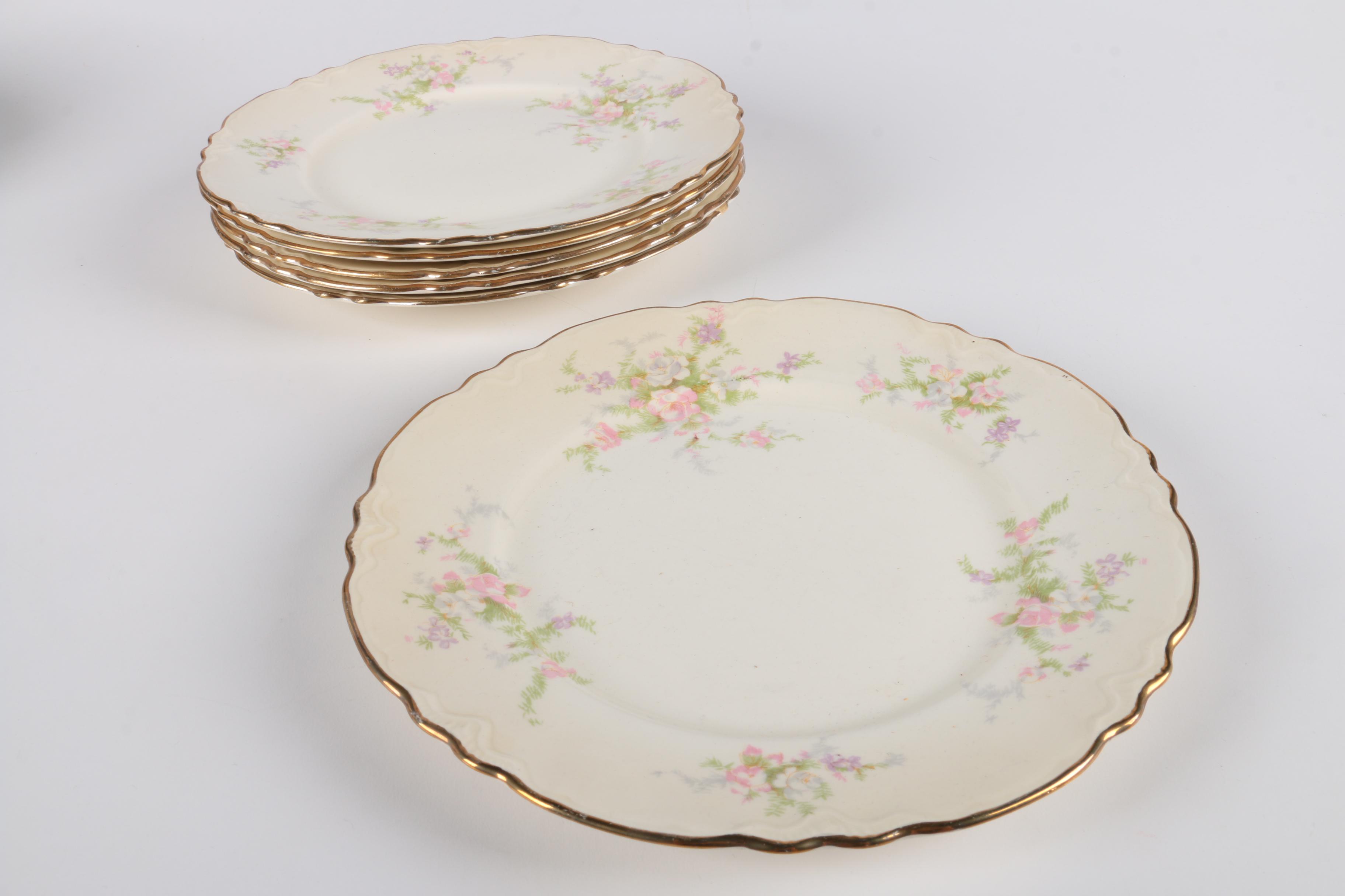 Homer Laughlin Floral Tableware Set