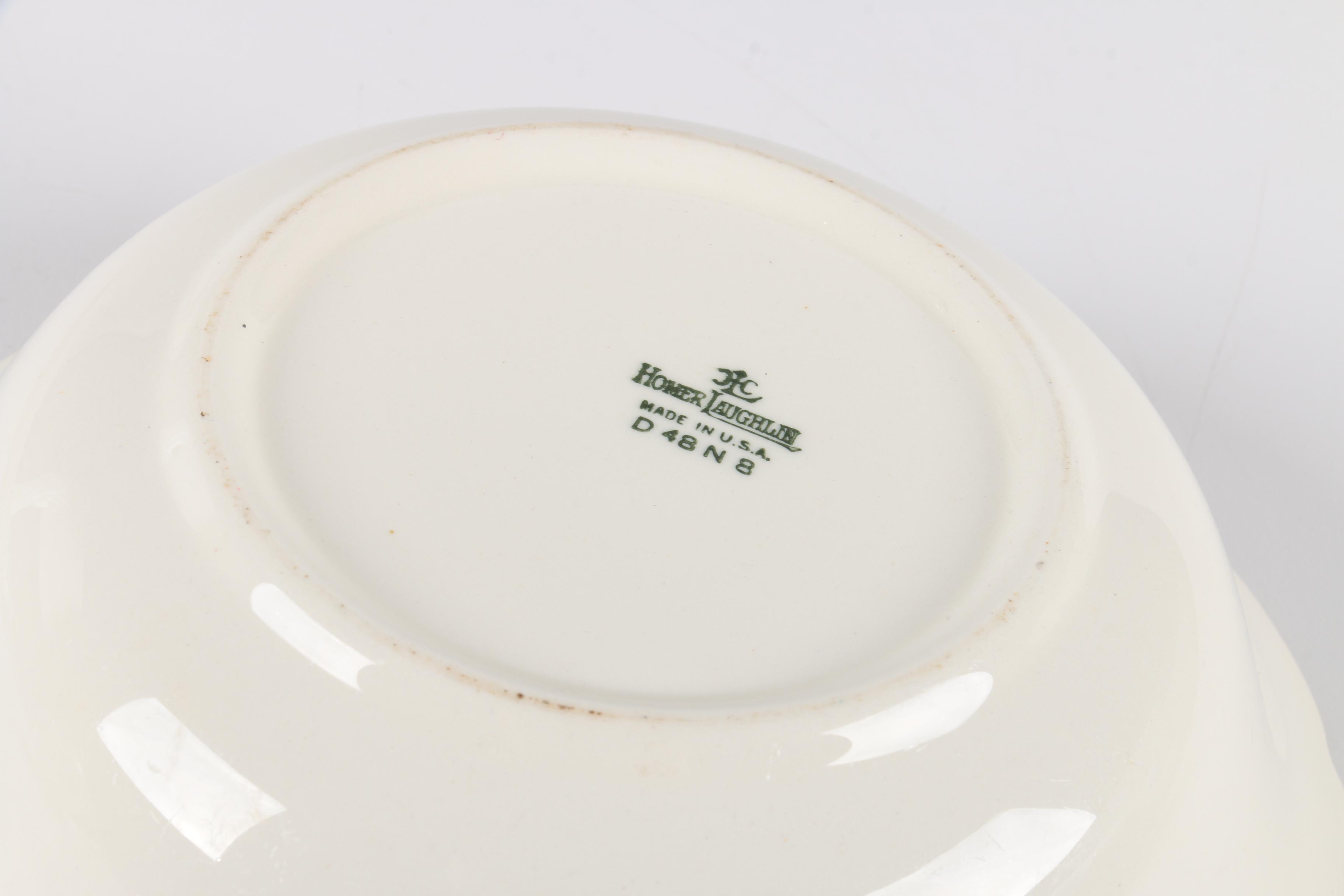 Homer Laughlin Floral Tableware Set