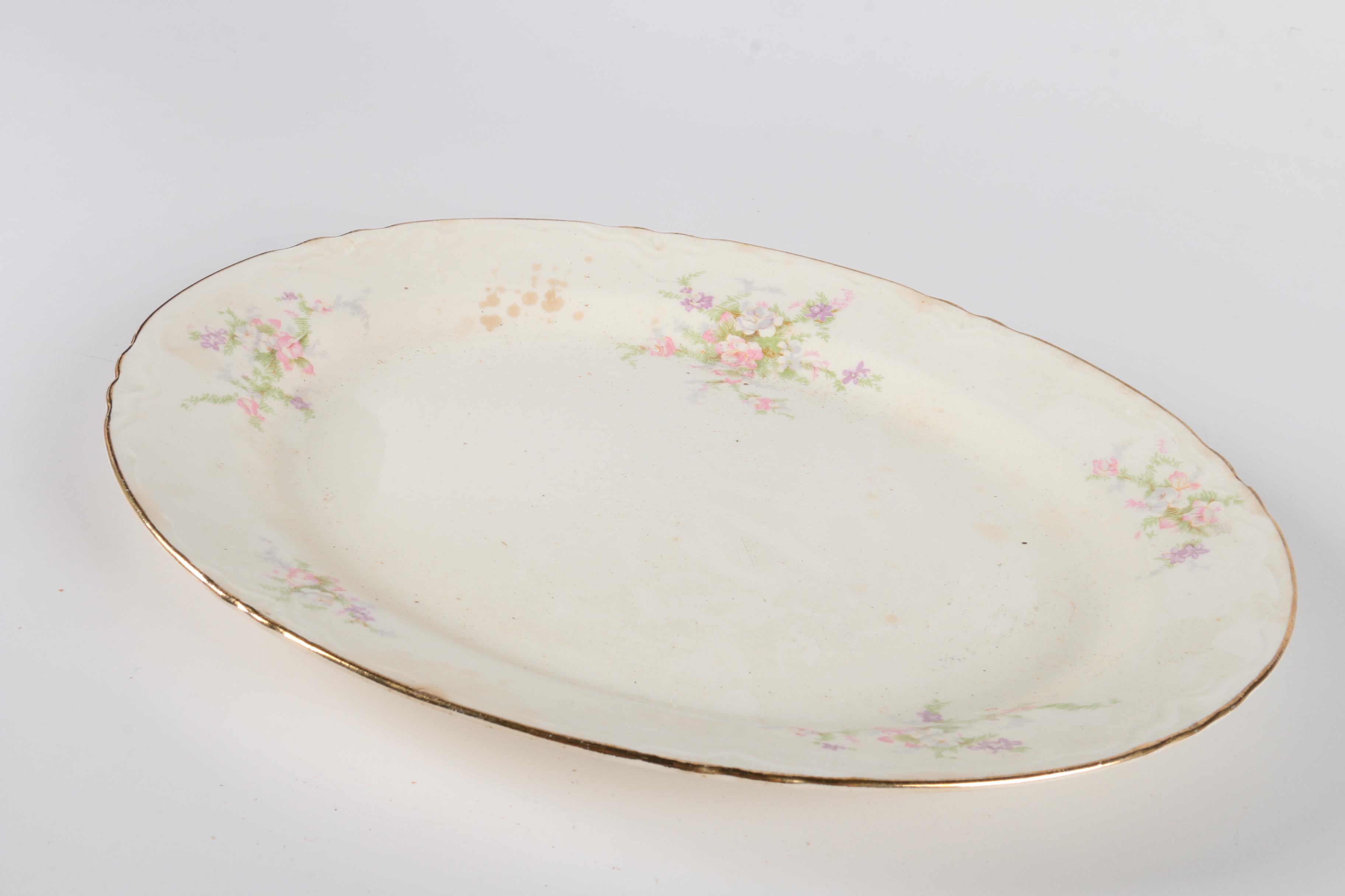 Homer Laughlin Floral Tableware Set
